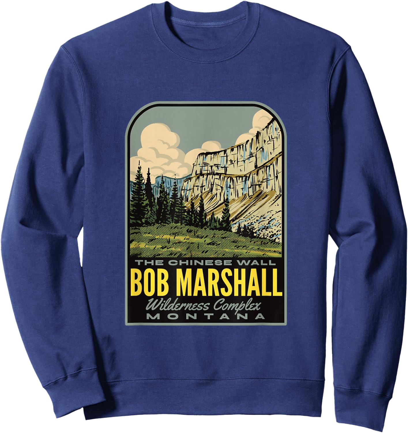 Bob Marshall Wilderness Montana Sweatshirt - Sweatshirt | Navy