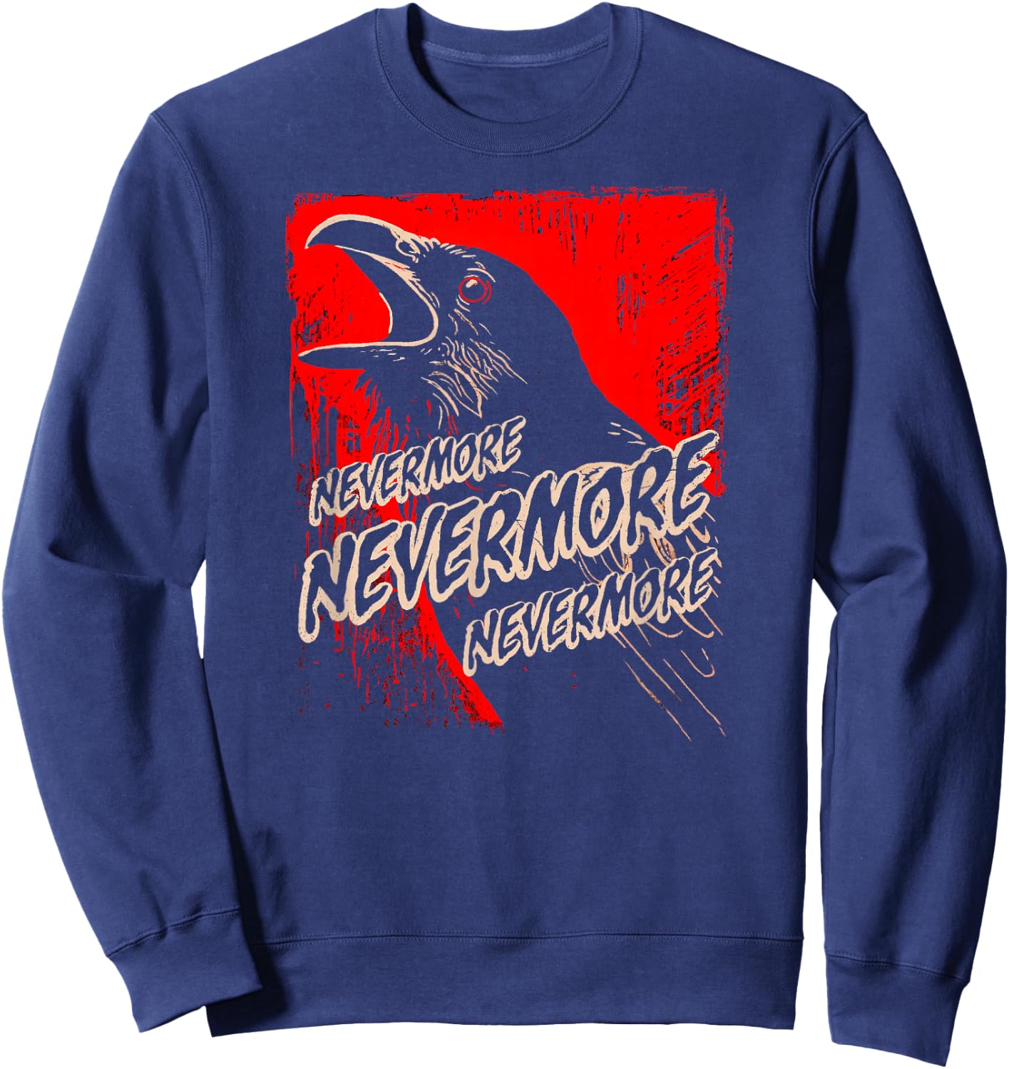 Last Gasp Graphics Women's Gothic Fantasy Literary-Themed - Black, Small Sweatshirt - Sweatshirt | Navy