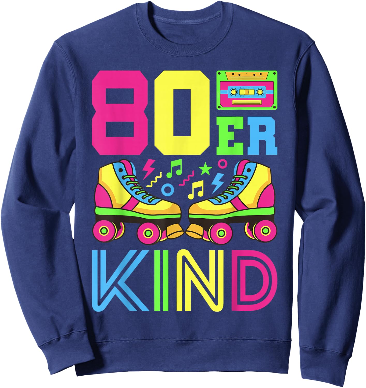 80s Child 80s Outfit 80s Costume 80s Party 80s , black Sweatshirt - Sweatshirt | Navy