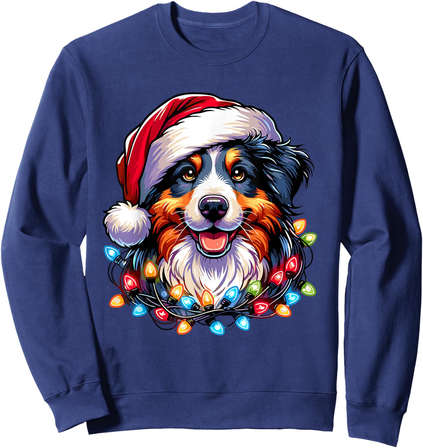 Dog Owner Xmas Men Women Favorite Australian Shepherd Sweatshirt - Sweatshirt | Navy