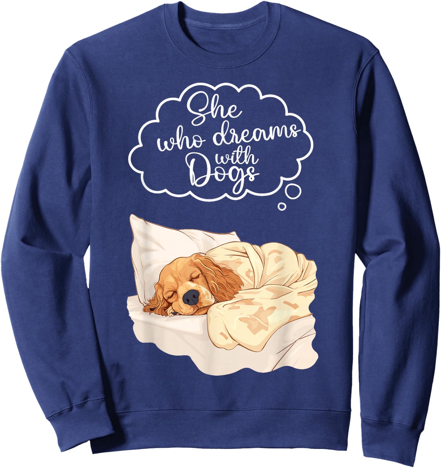 Dog Pyjamas Cocker Spaniel Sweatshirt - Sweatshirt | Navy