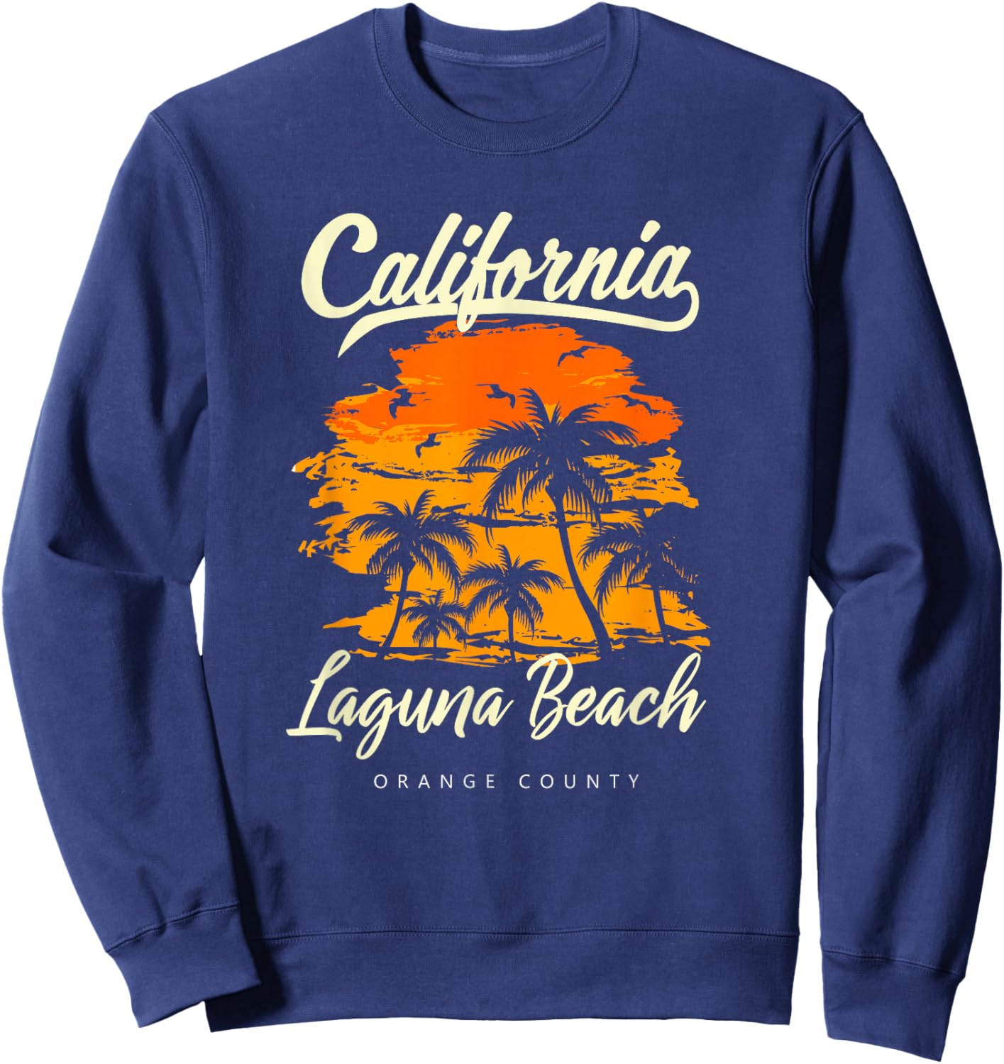 Laguna Beach California Sunset Sweatshirt - Sweatshirt | Navy