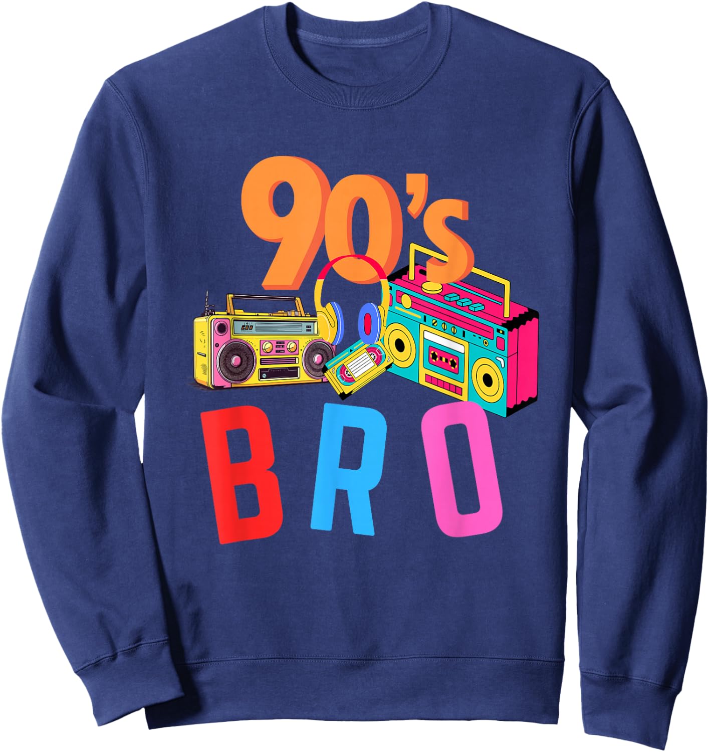 This Is My 80s Bro 80's 90's Party Sweatshirt - Sweatshirt | Navy