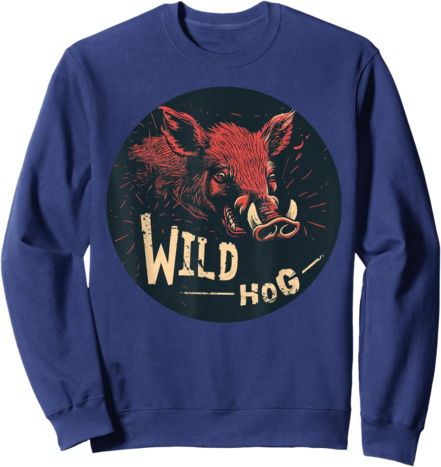 Nice looking Wild Hog Outfit for Boys and Girls Sweatshirt - Sweatshirt | Navy