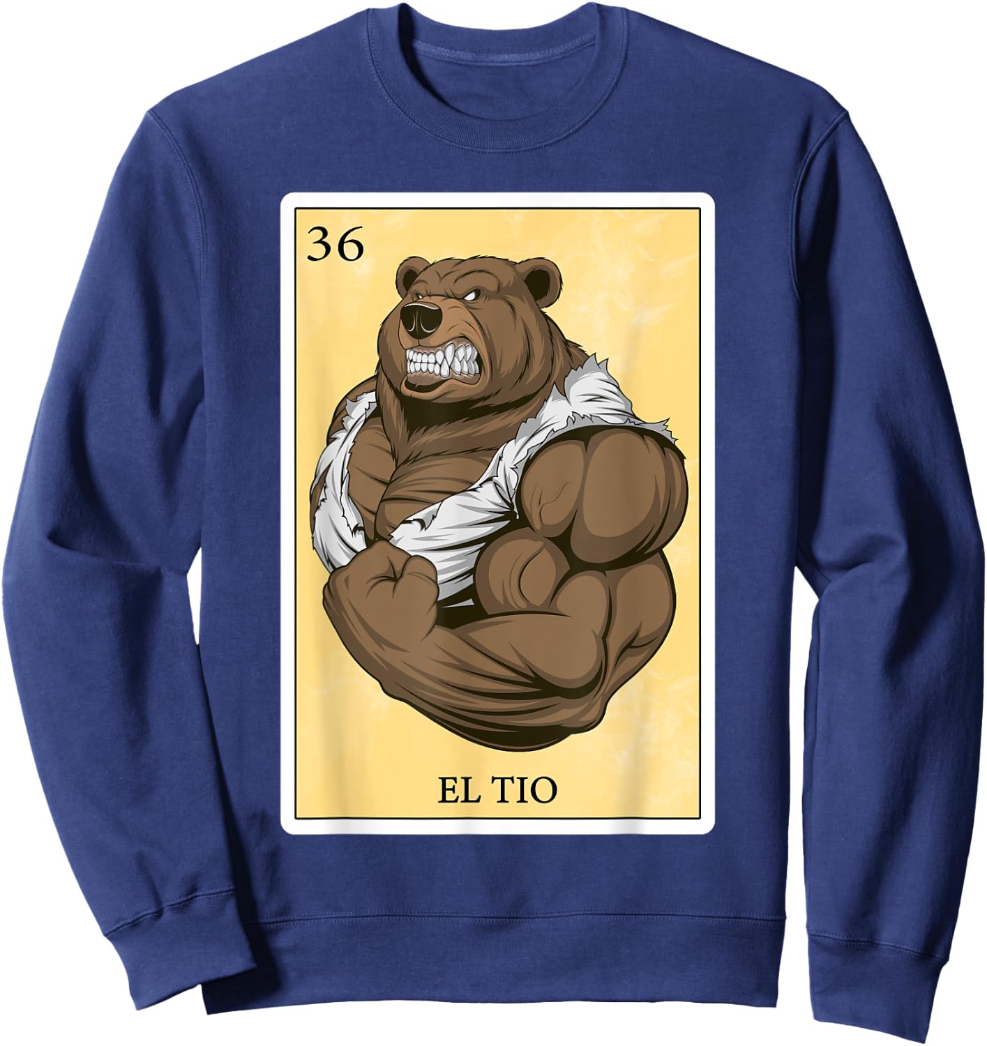 Funny Spanish-Mexican Bingo Gifts for Tio - El Tio Sweatshirt - Sweatshirt | Navy