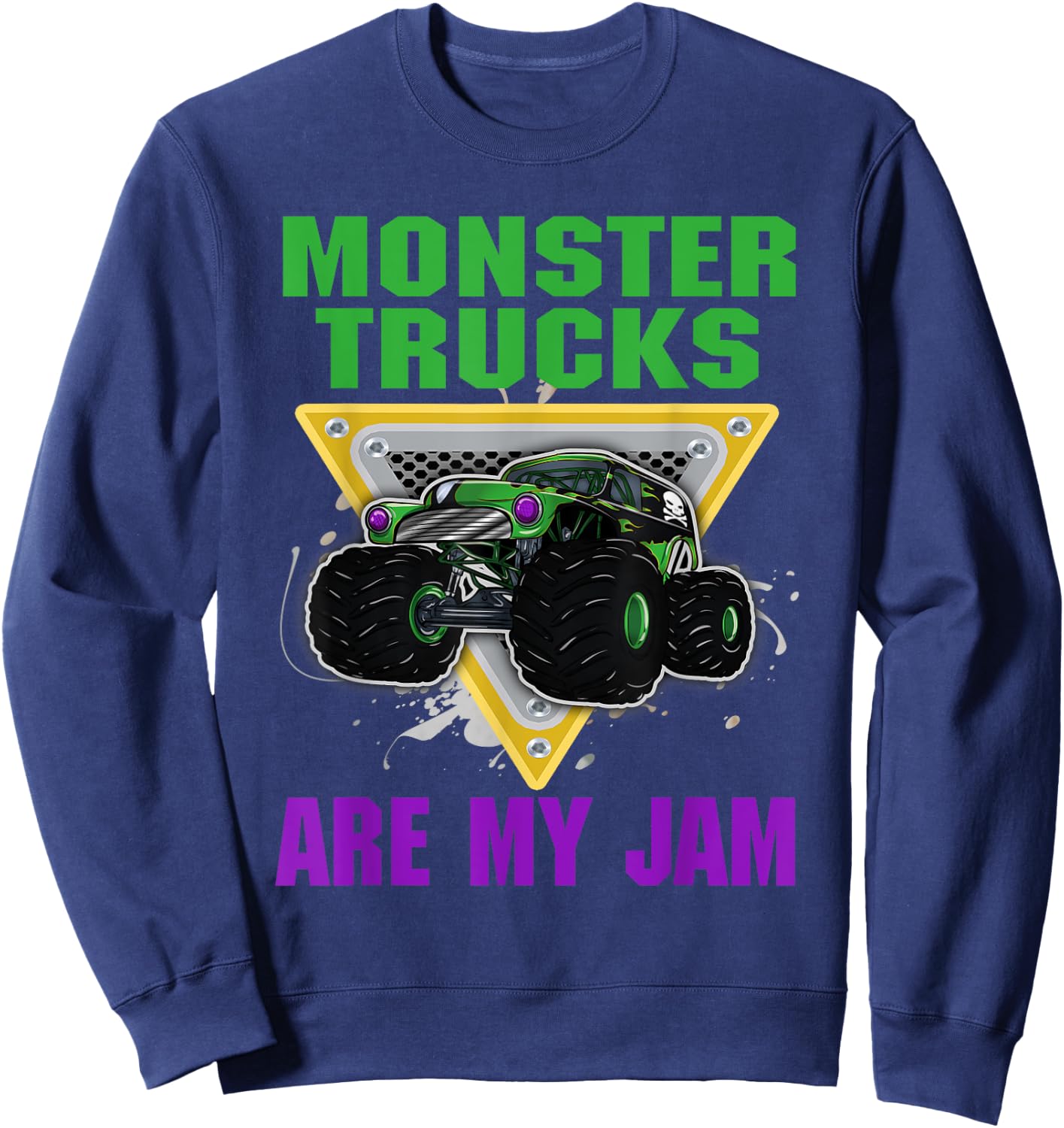 Monster Trucks Are My Jam Sweatshirt - Sweatshirt | Navy