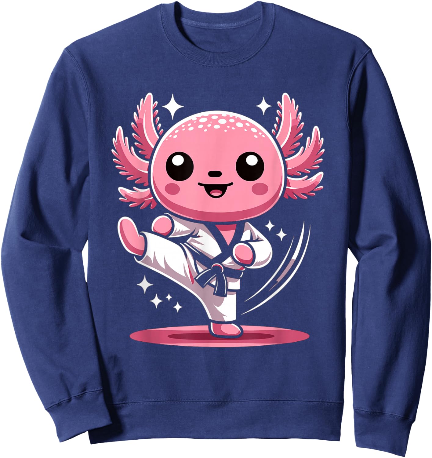 Karate Axolotl Martial Arts Taekwondo Kickboxing For Boys Sweatshirt - Sweatshirt | Navy