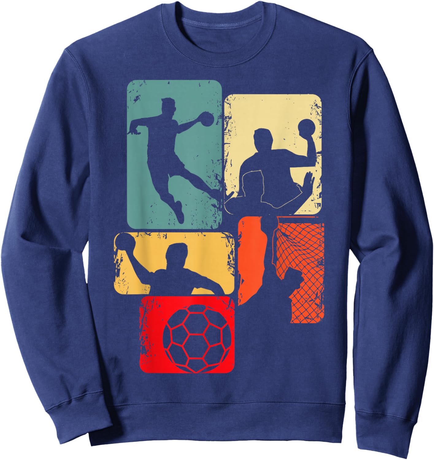 Handball Handballer Boys Children Men Sweatshirt - Sweatshirt | Navy