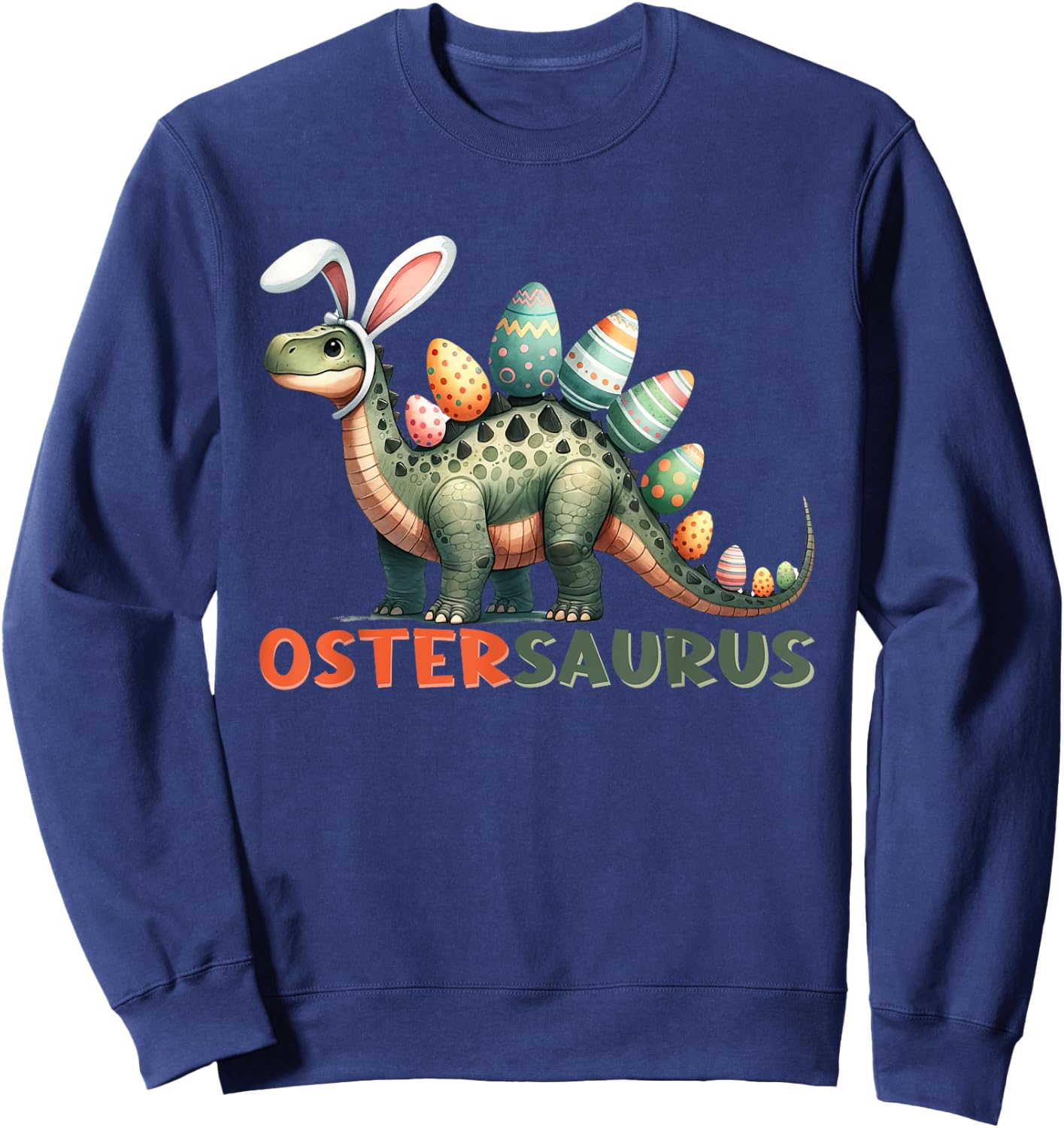 Ostergeschenke Ostern Outfit Junge Mädchen Dinosaurier Dino Sweatshirt - Sweatshirt | Navy