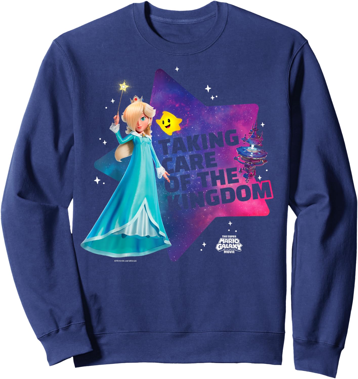 The Super Mario Galaxy Movie Rosalina Taking Care Sweatshirt - Sweatshirt | Navy