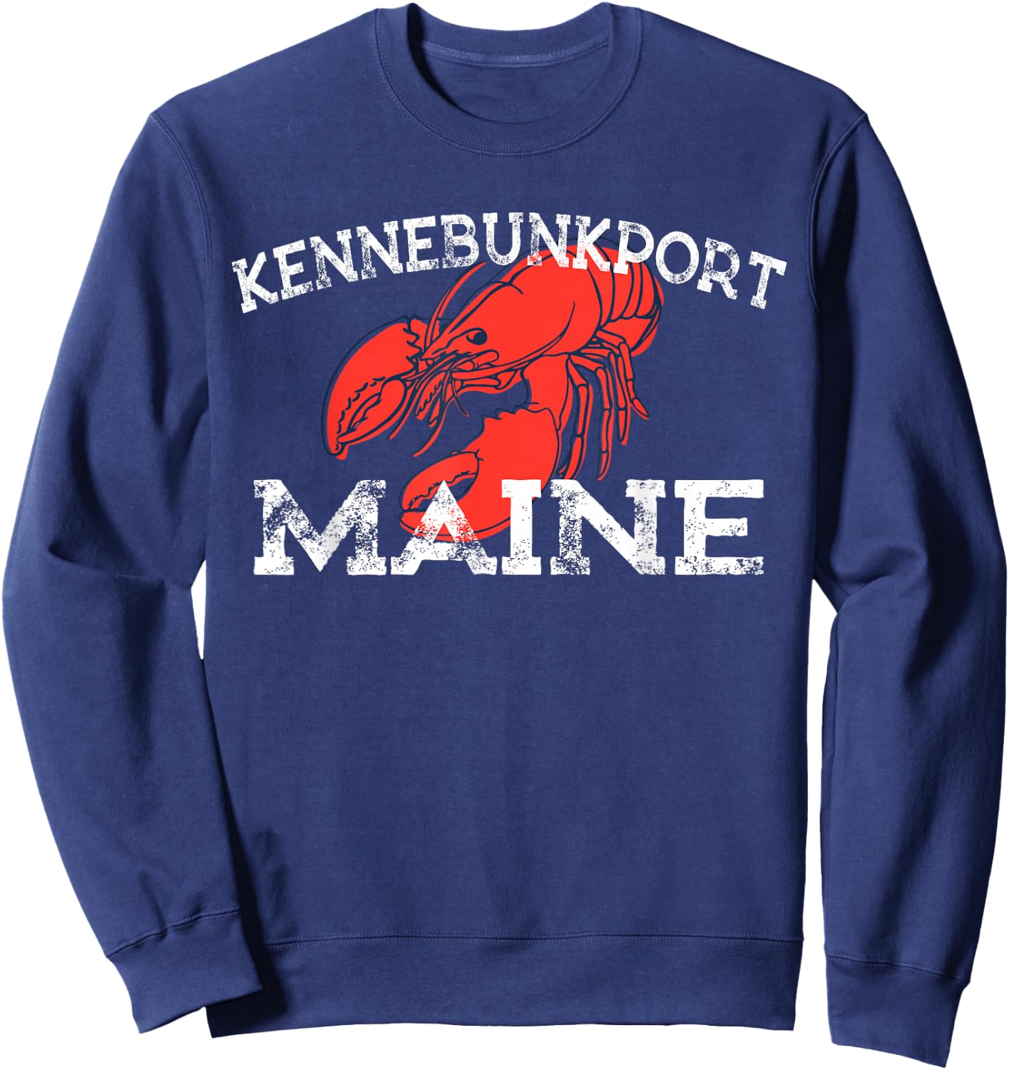 Kennebunkport Maine Lobster Sweatshirt - Sweatshirt | Navy