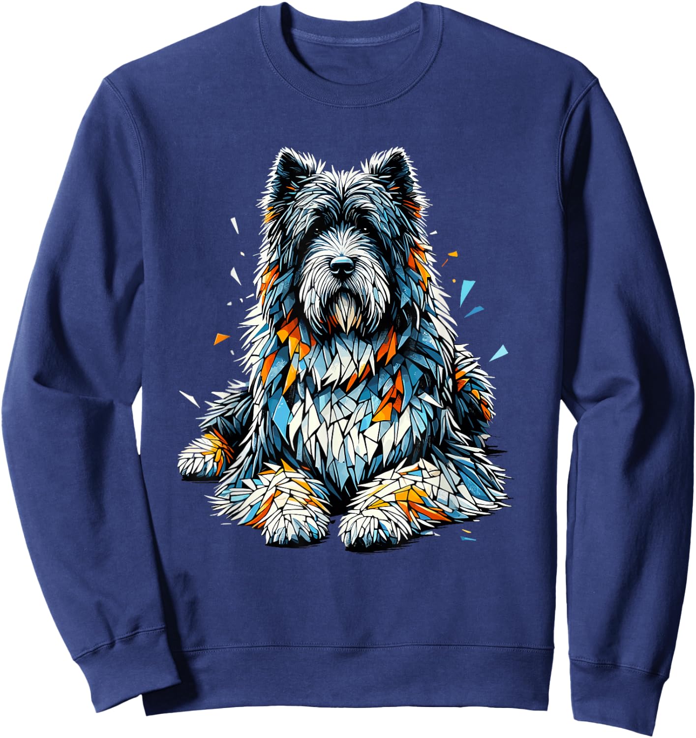 Polygon Art Bouvier Des Flandres Sweatshirt - Sweatshirt | Navy