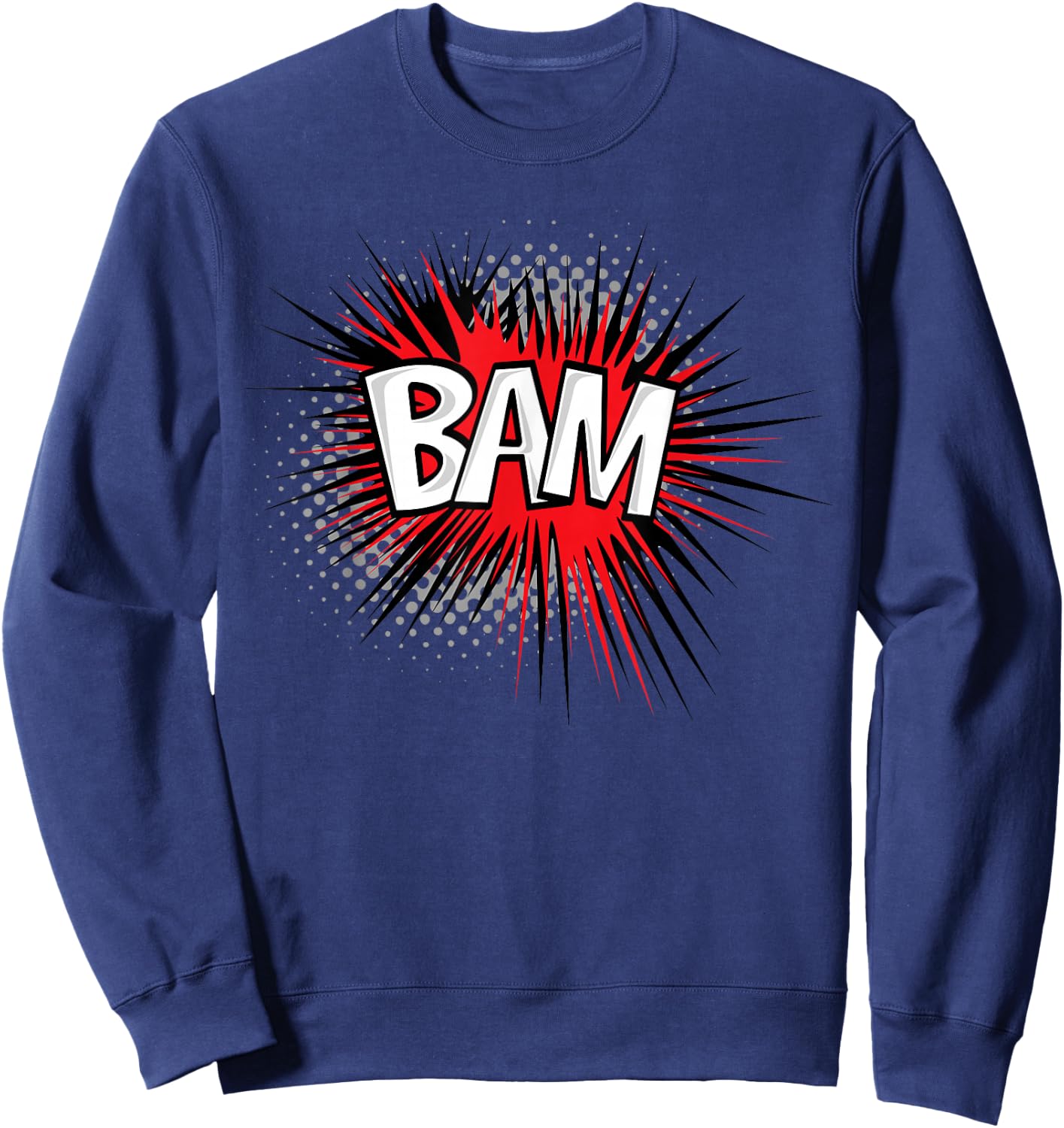 BAM! Iconic Comic Fun Shirt Sweatshirt - Sweatshirt | Navy