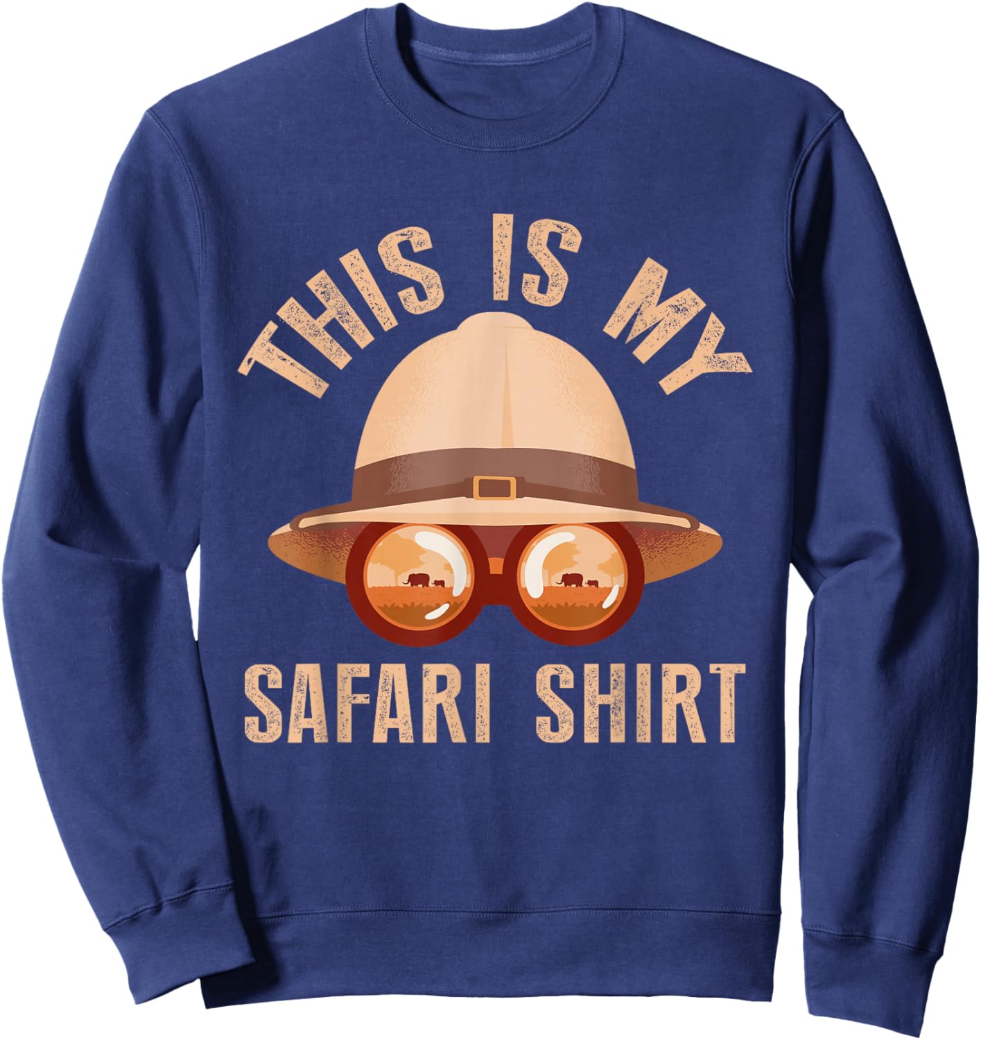 African Safari Family Vacation Zoo Animal Safari Squad Sweatshirt - Sweatshirt | Navy