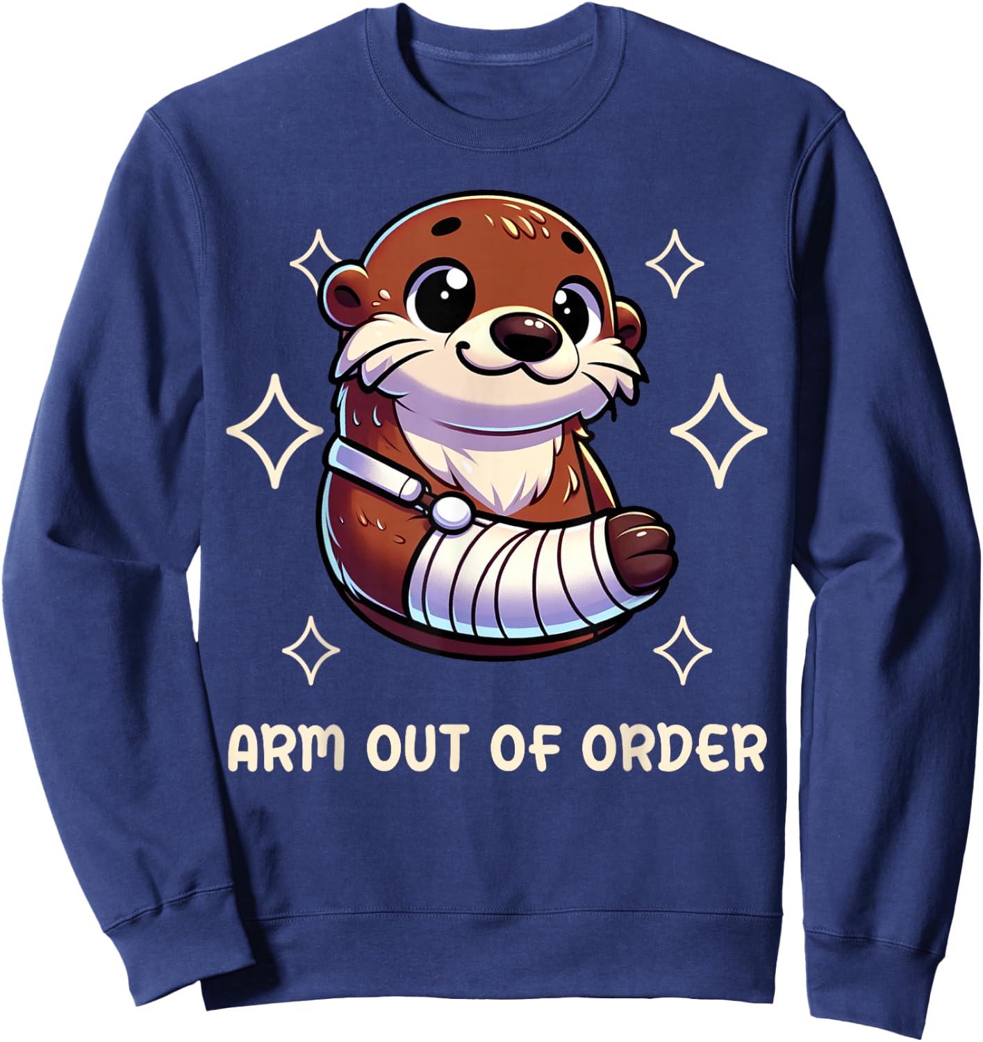 Funny Arm Out Of Order Broken Arm Gifts For Kids Sweatshirt - Sweatshirt | Navy