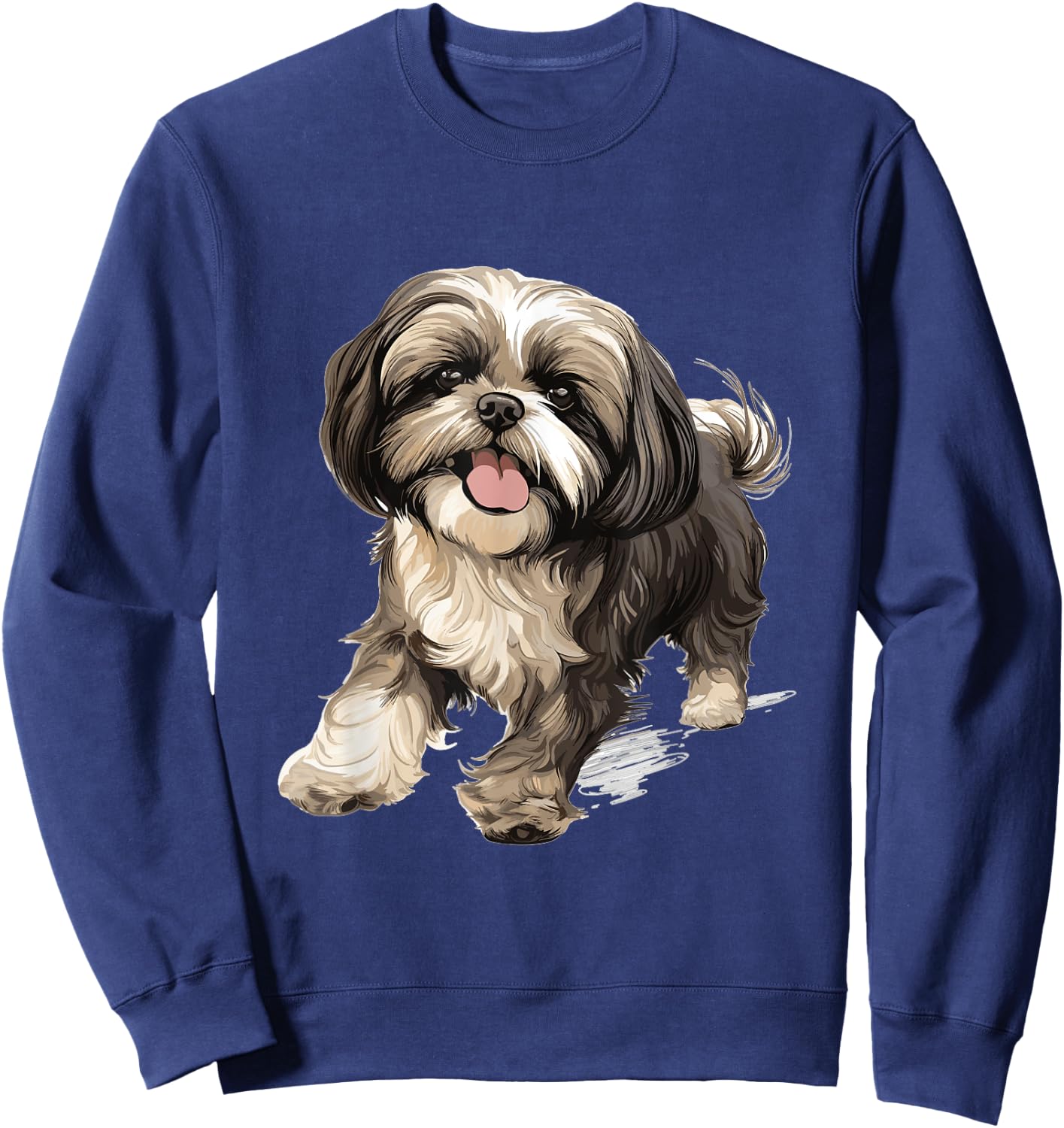Shih Tzu Hsi Shih dog Pet Dog Breed Cute Graphic Women Kids Sweatshirt - Sweatshirt | Navy