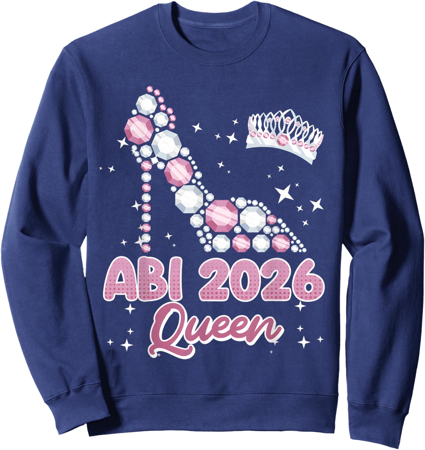 Abitur Queen Abi 2026 Abiturientinnen Lustiges Abitur Sweatshirt - Sweatshirt | Navy