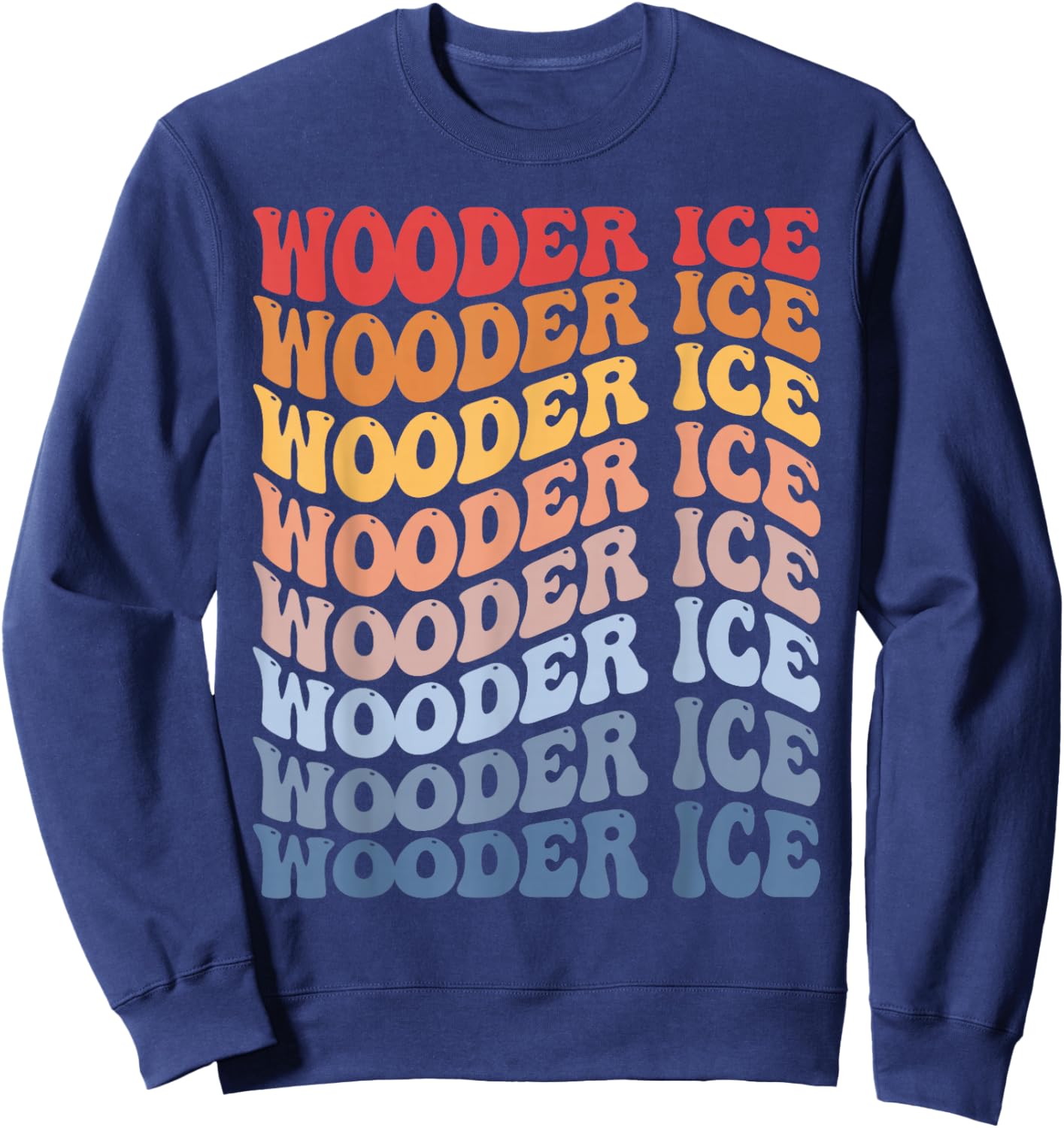 Wooder Ice Groovy Retro Sunset Sweatshirt - Sweatshirt | Navy