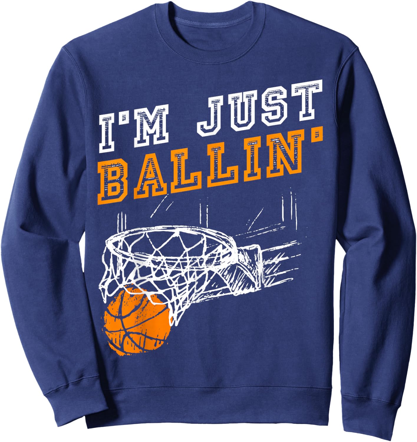 Basketball Geschenkidee Streetball Herren Kinder Jungs Coach Sweatshirt - Sweatshirt | Navy