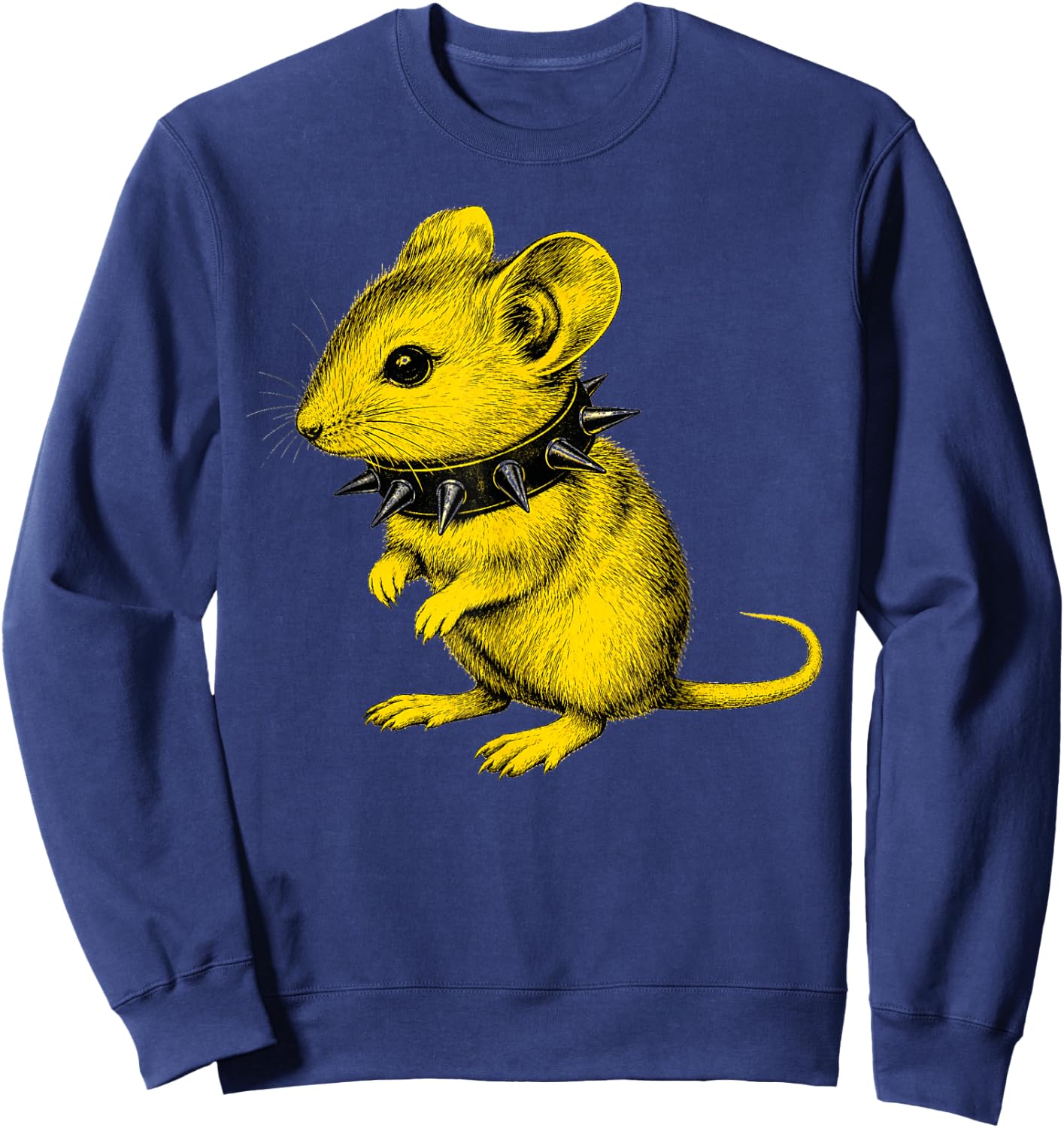 Rocker Baby Mouse Punk Metal Rock and Roll Music Toddler Boys Sweatshirt - Sweatshirt | Navy