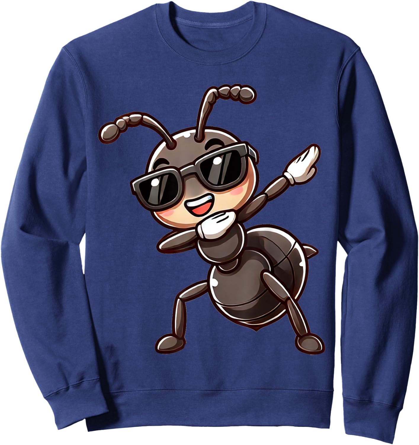 Dabbing Ant Funny Ant Gift with Dabben Ant , black Sweatshirt - Sweatshirt | Navy