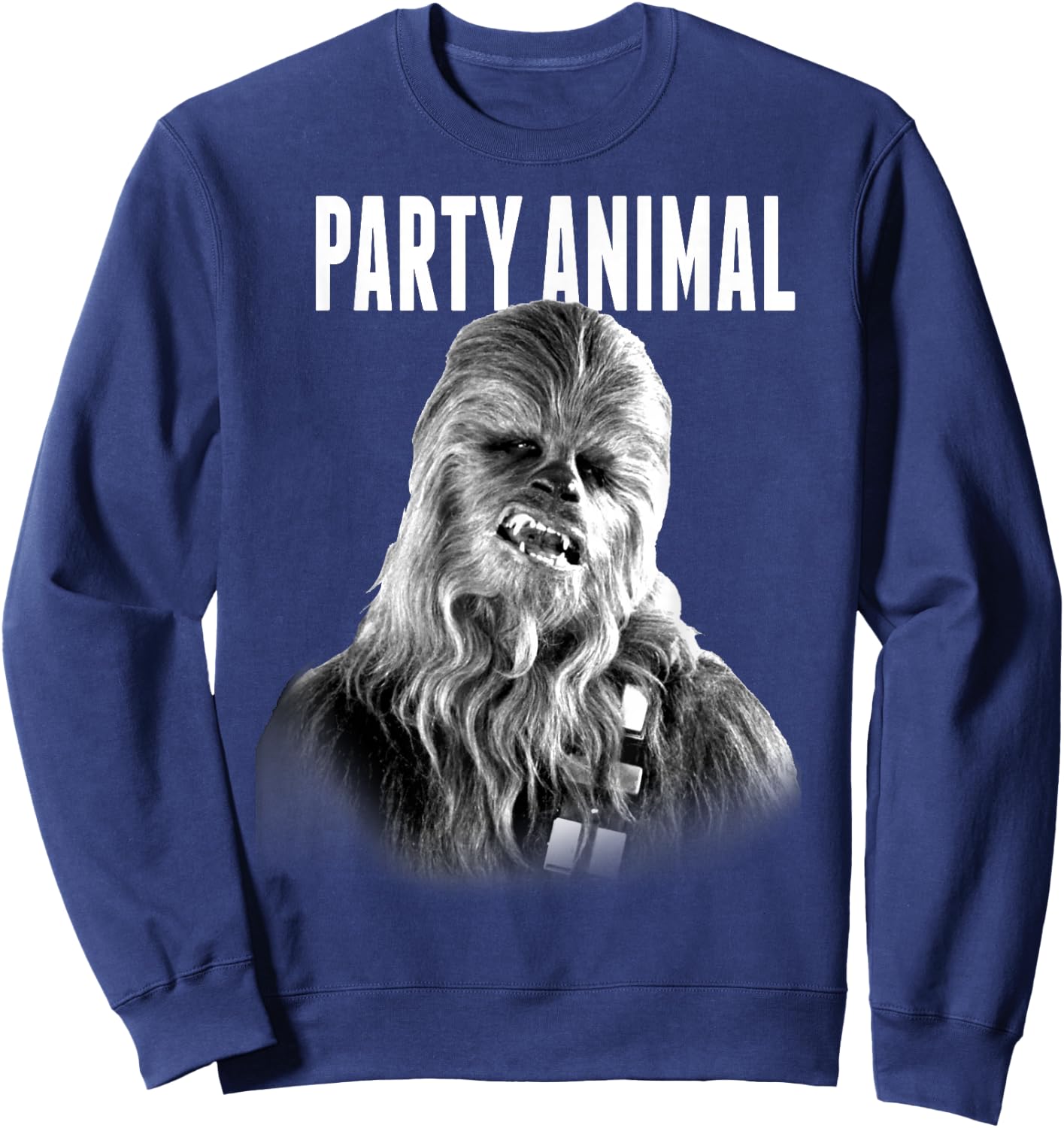 Star Wars Party Animal Chewie Head Shot Sweatshirt - Sweatshirt | Navy