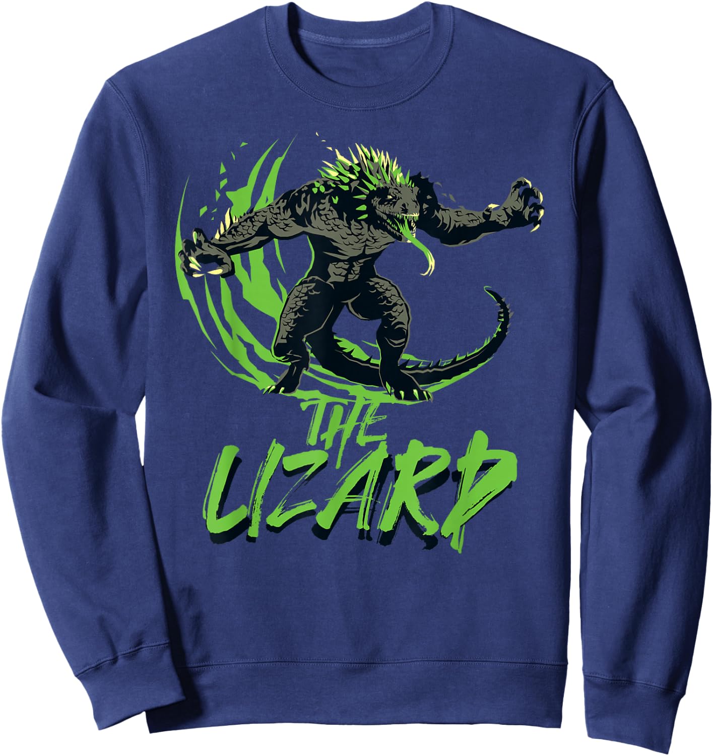 Marvel Spider-Man 2 PlayStation Game The Lizard Slash Sweatshirt - Sweatshirt | Navy