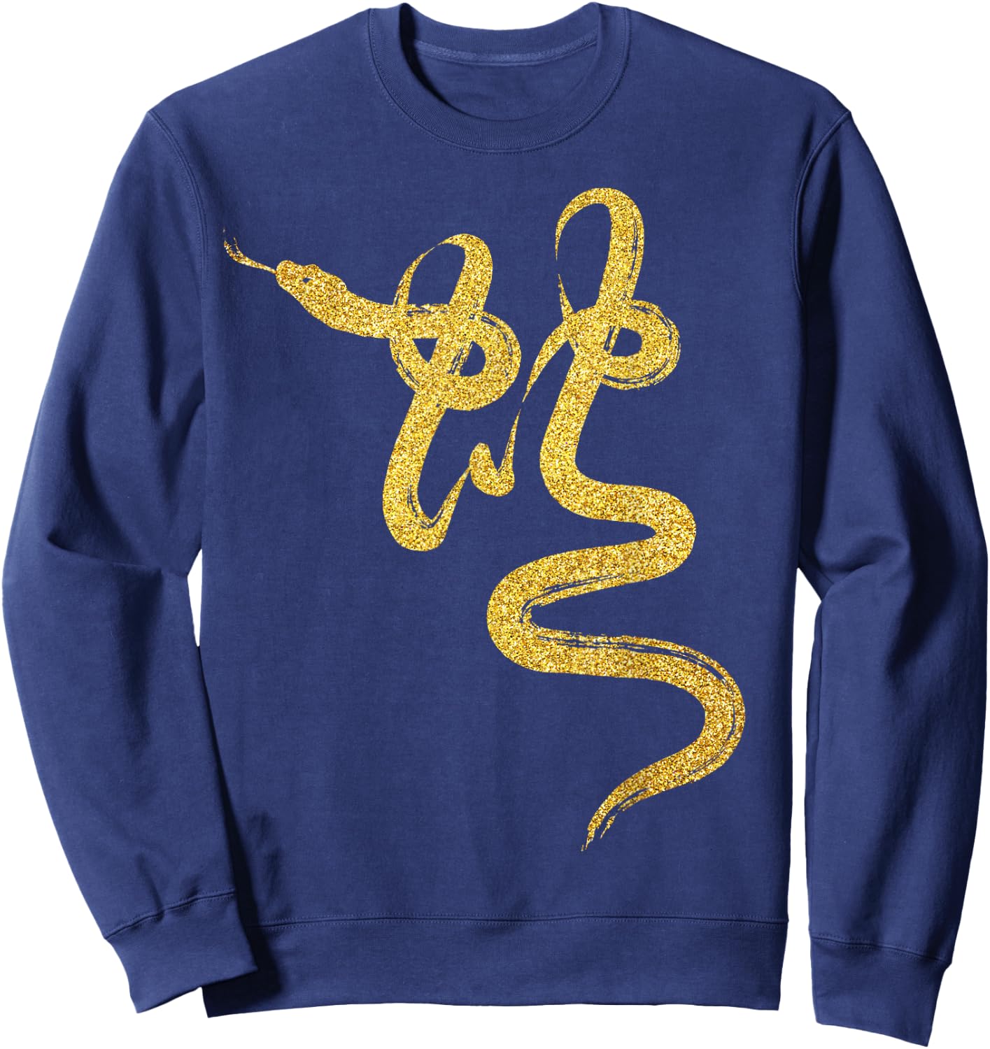 Year of the Snake Gold Chinese Zodiac 2025 Sweatshirt - Sweatshirt | Navy