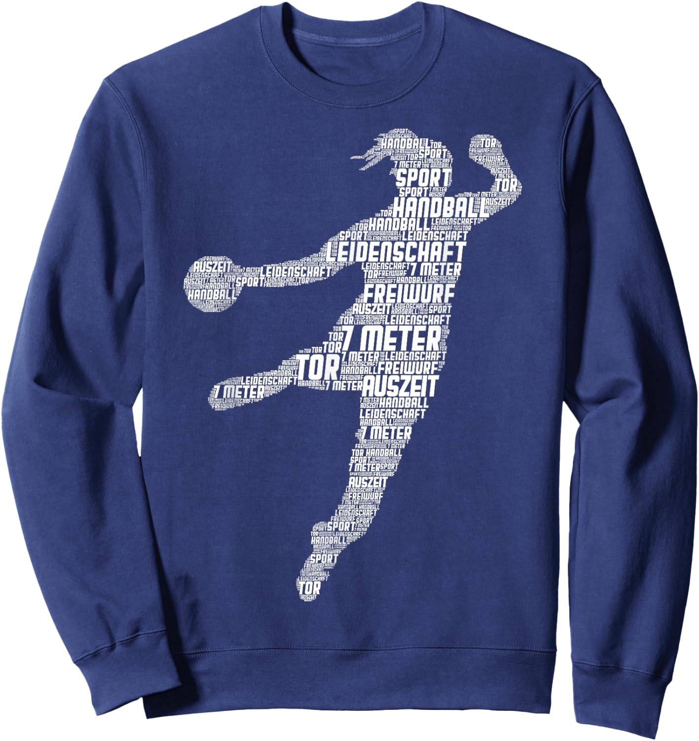Handball Handballerin Handballspieler Mädchen Frauen Kinder Sweatshirt - Sweatshirt | Navy
