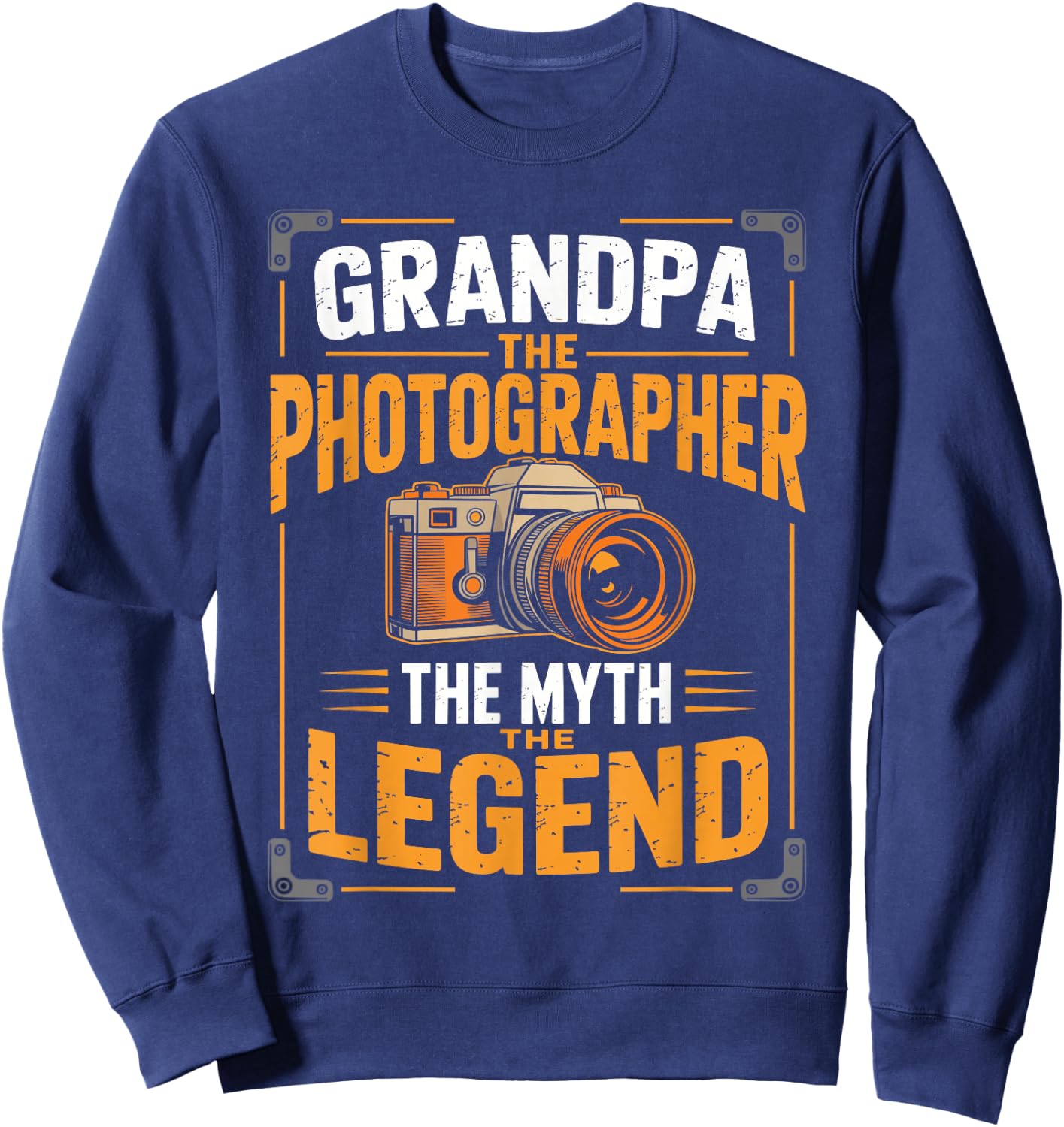 Grandpa The Photographer The Myth The Legend Sweatshirt - Sweatshirt | Navy
