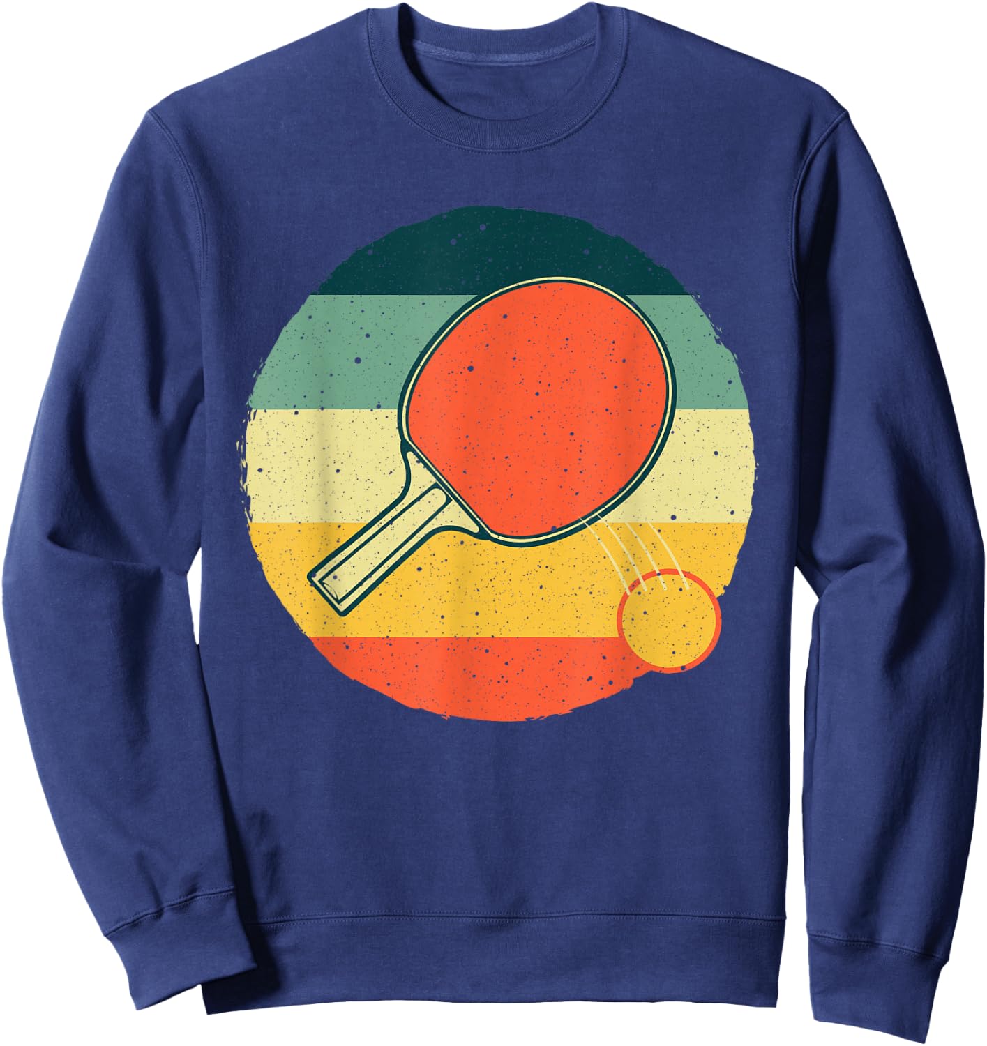 Funny Table Tennis Design Women Ping Pong Players Sweatshirt - Sweatshirt | Navy