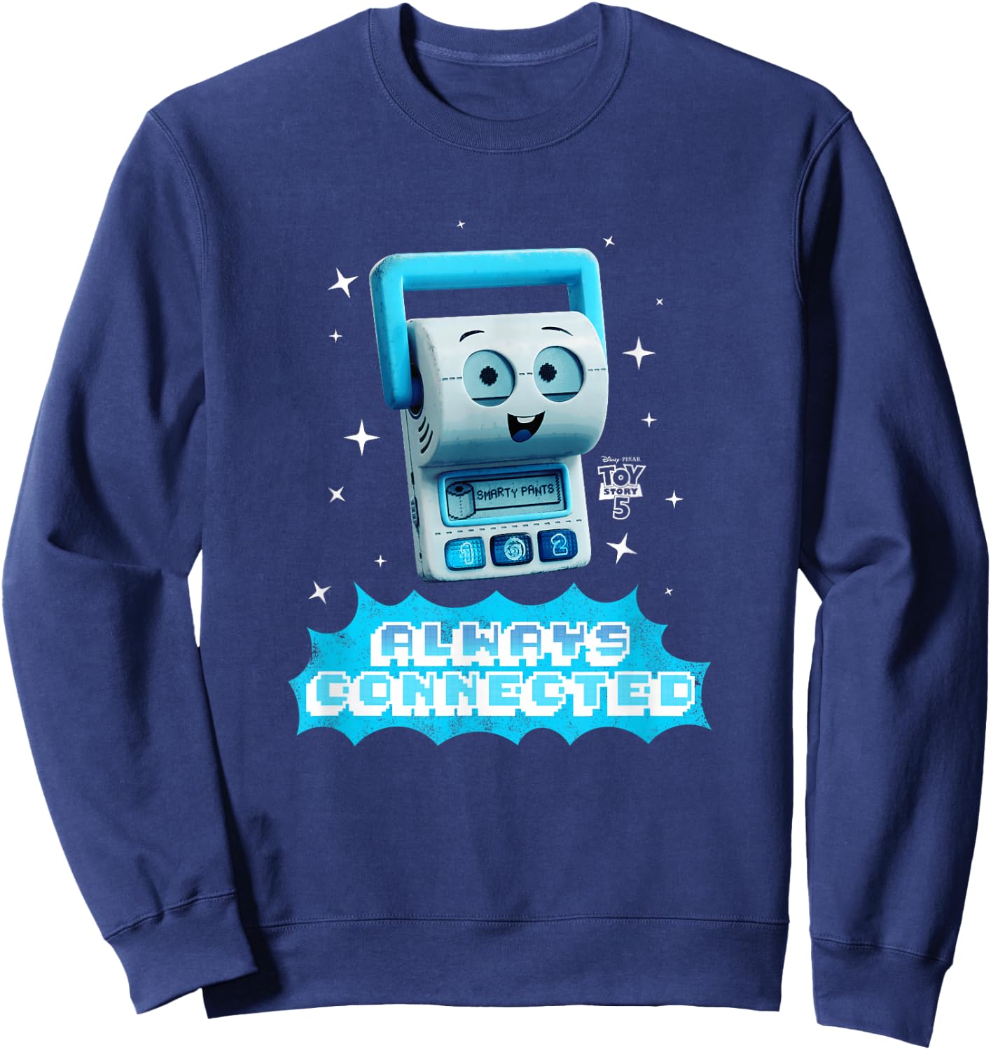 Disney Pixar Toy Story 5 Smarty Pants Always Connected Sweatshirt - Sweatshirt | Navy