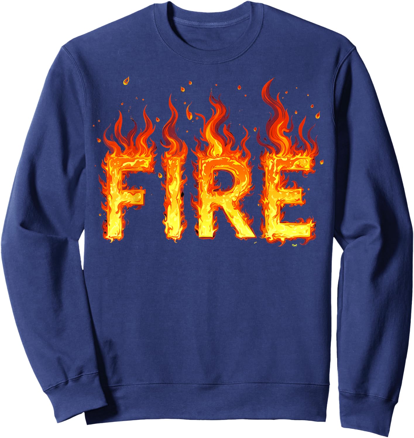 Fire and Ice Matching Funny 2024 Halloween Costume Easy Meme Sweatshirt - Sweatshirt | Navy