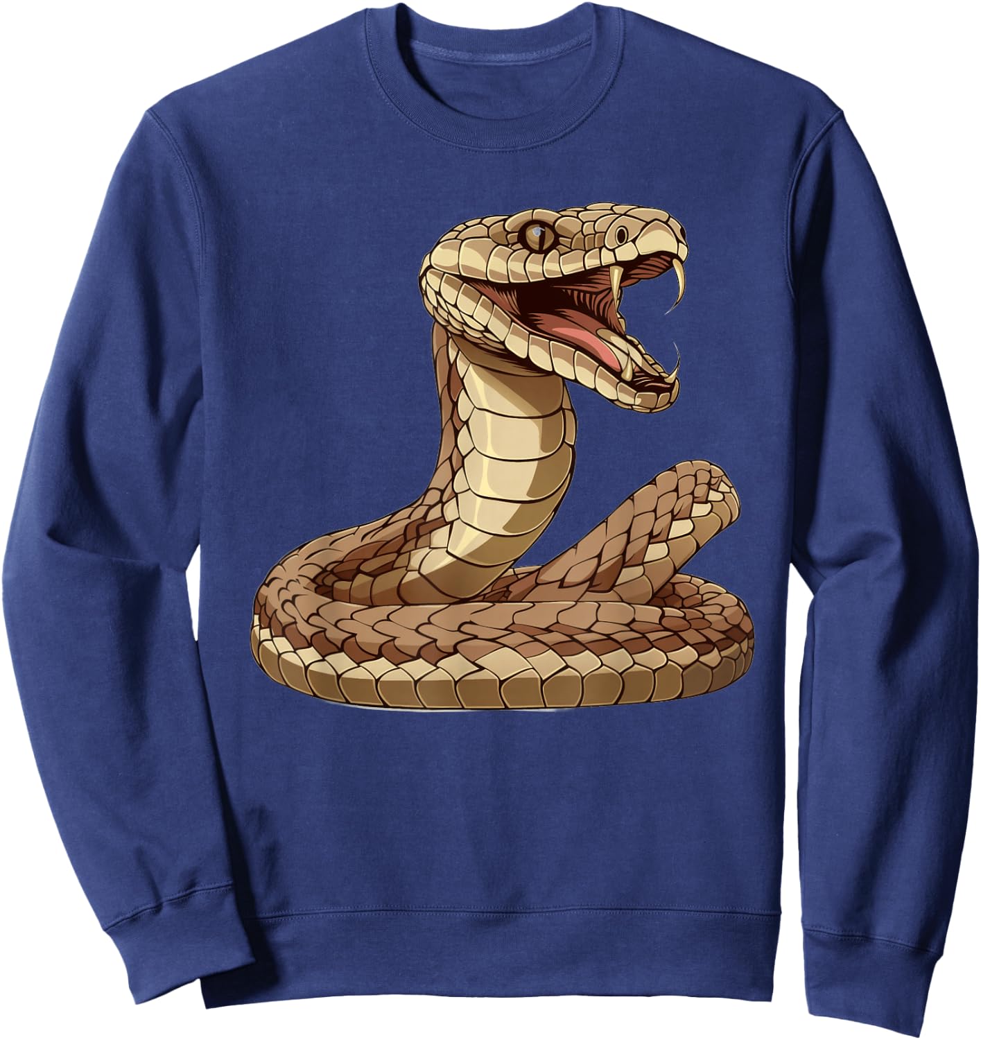 King Cobra With A Comical Face Sweatshirt - Sweatshirt | Navy