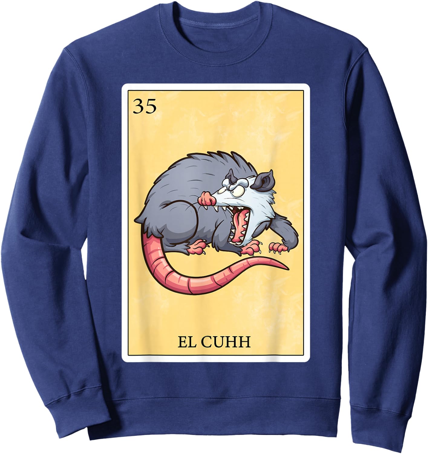 Spanish-Mexican Bingo Funny Gifts - El Cuhh Sweatshirt - Sweatshirt | Navy
