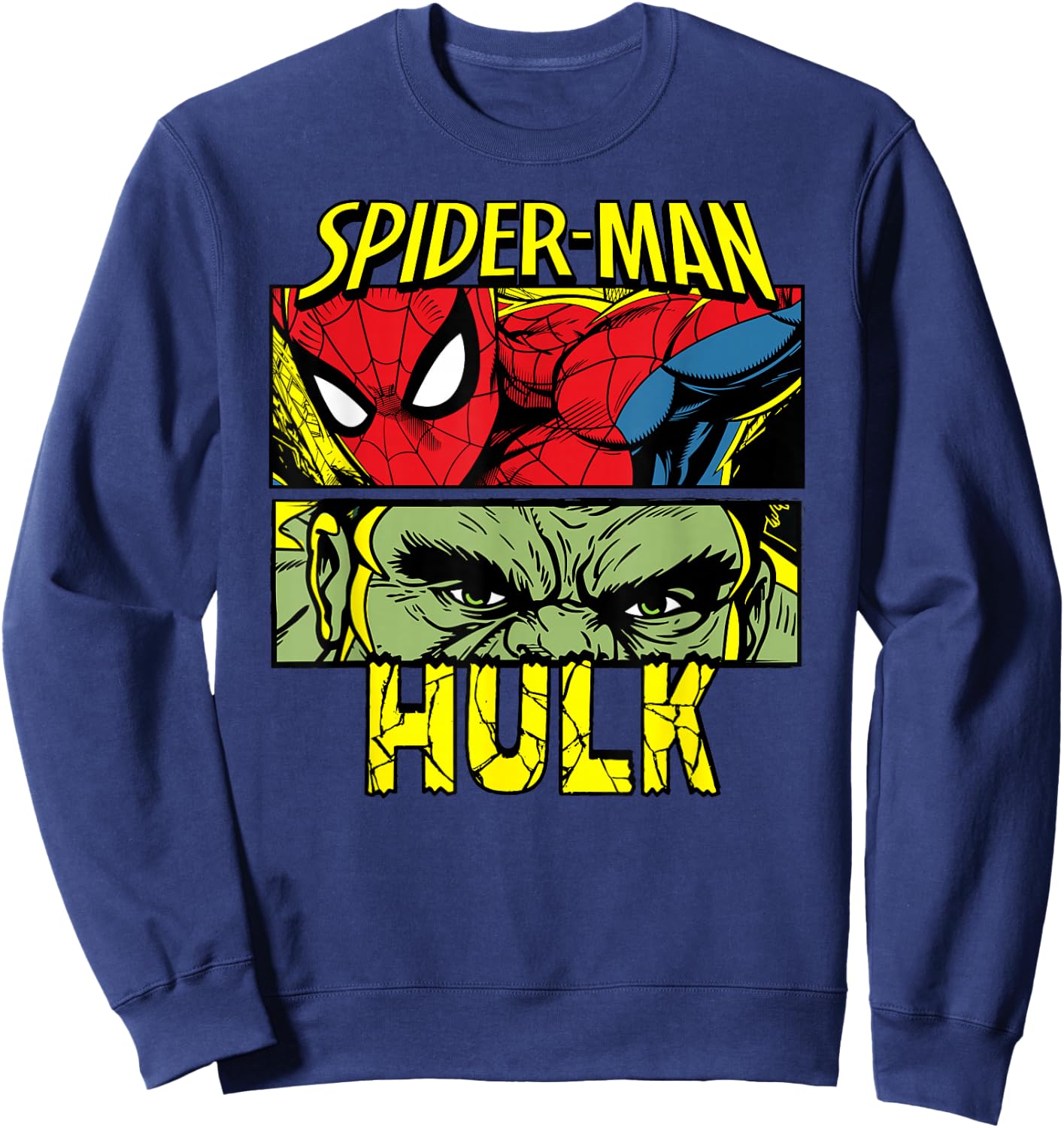 Marvel Studios Spider-Man: BND Movie 2026 Spidey & The Hulk Sweatshirt - Sweatshirt | Navy