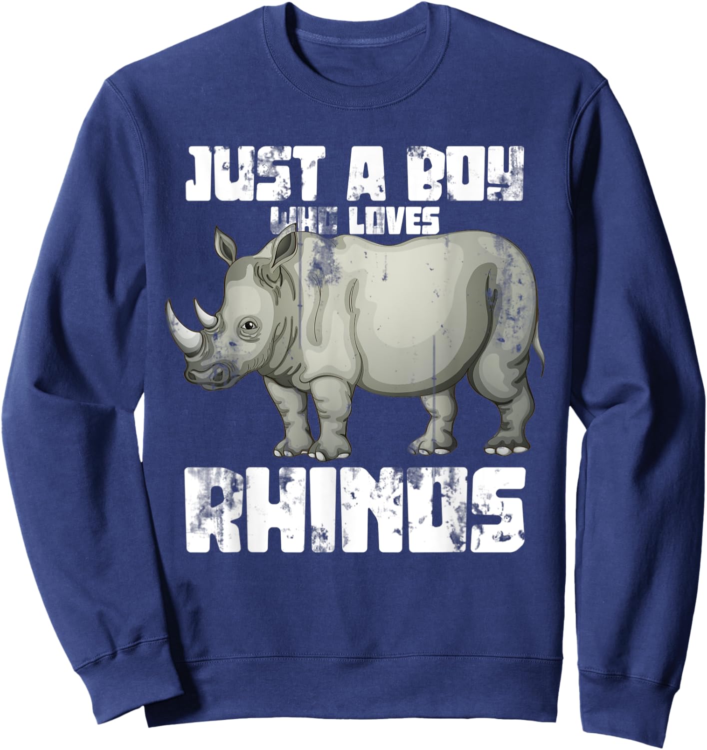 Just A Boy Who Loves Rhinos Sweatshirt - Sweatshirt | Navy