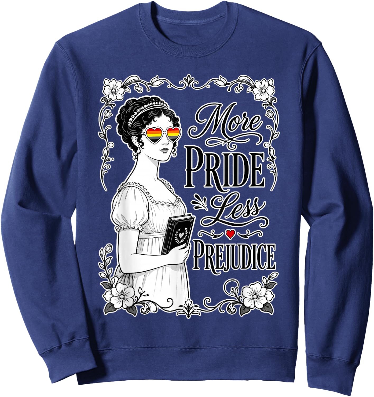More Pride Less Prejudice Sweatshirt - Sweatshirt | Navy