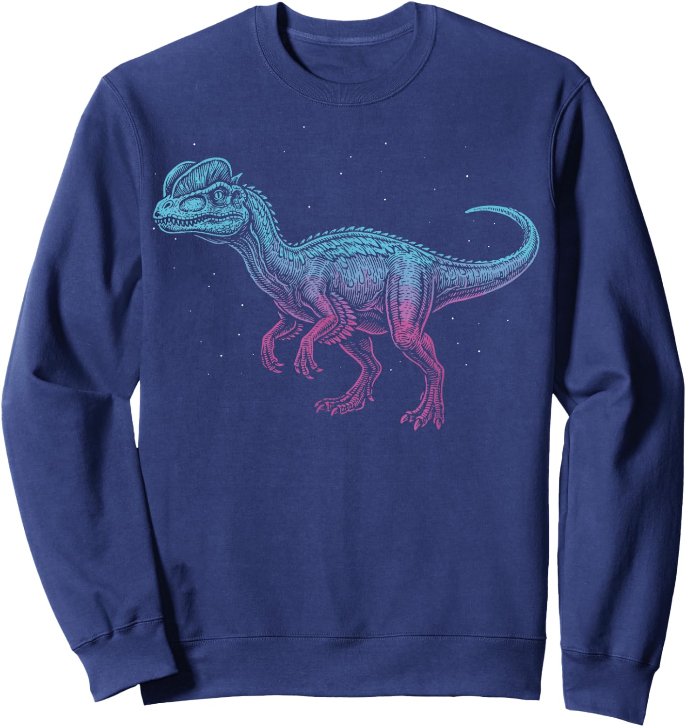 Dilophosaurus Illustration Sweatshirt - Sweatshirt | Navy