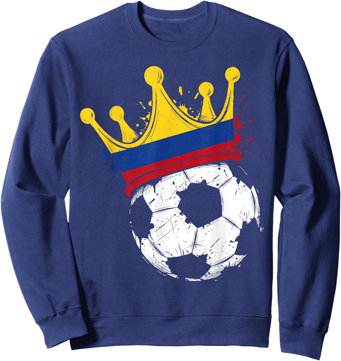Colombian Flag Novelty Colombia Sweatshirt - Sweatshirt | Navy