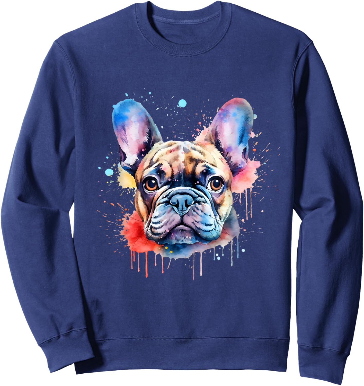 French Bulldog Dog Frenchie Lover French Bulldog Sweatshirt - Sweatshirt | Navy