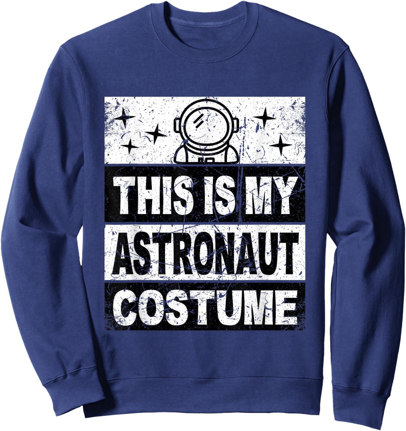 Retro Astronaut Costume for Kids Women Men Boys Girls Sweatshirt - Sweatshirt | Navy