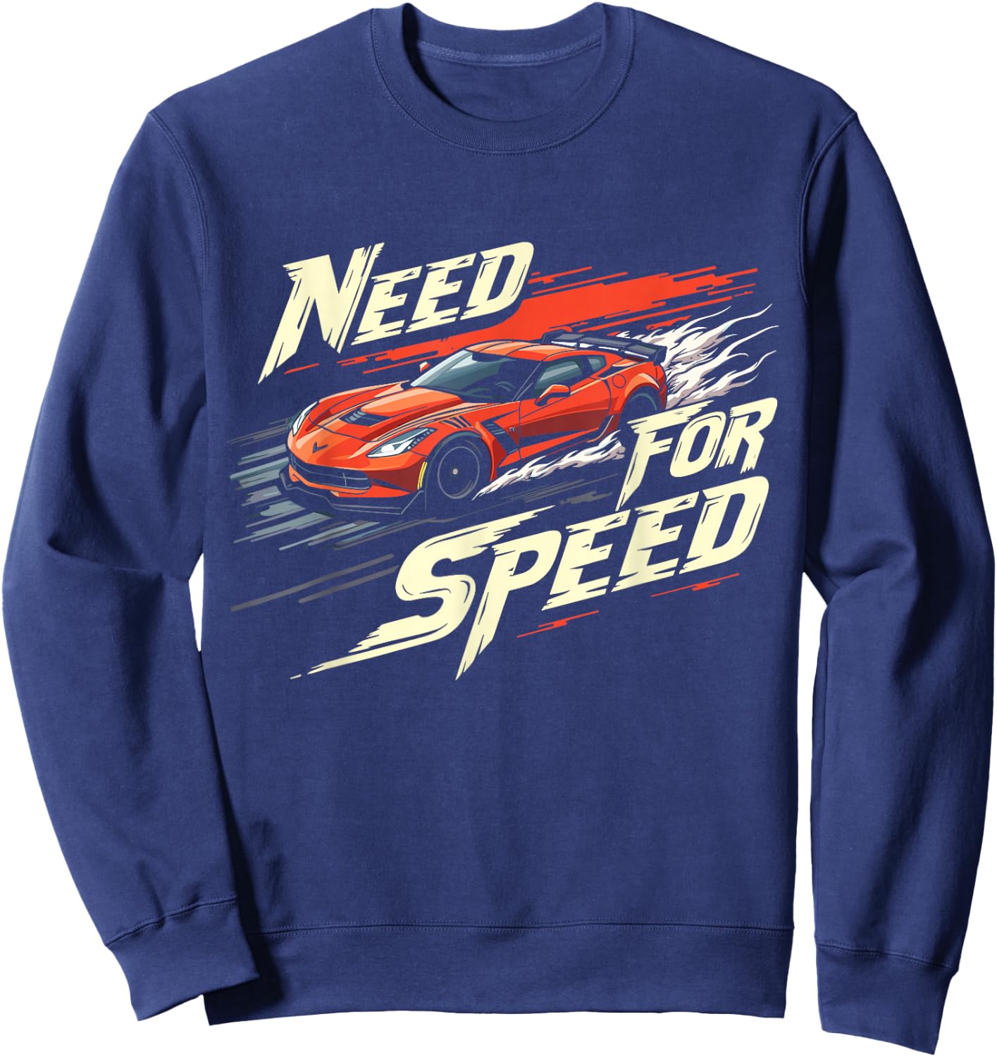 Need for Speed High-Octane Racing Graphic Design , black Sweatshirt - Sweatshirt | Navy