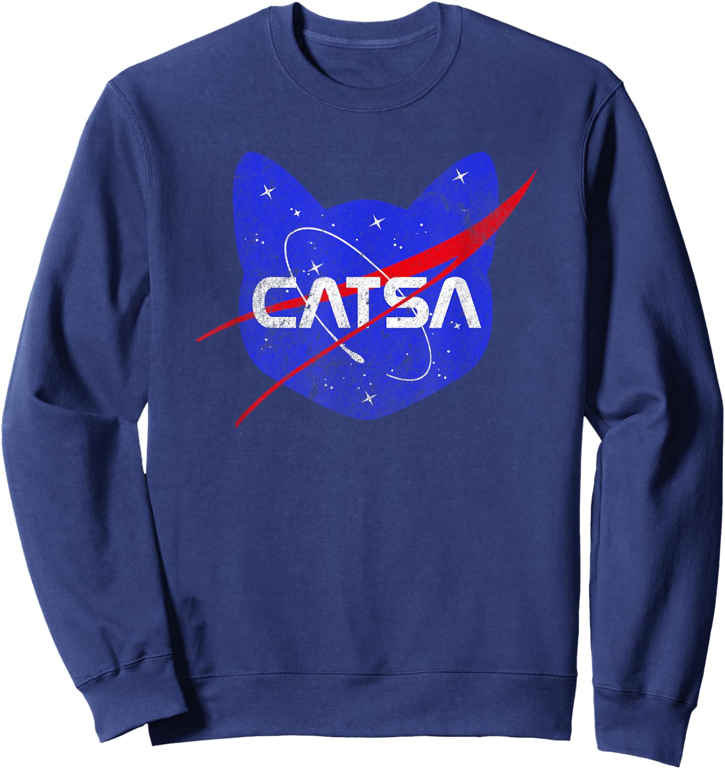 Space Cat Funny Universe Catsa Sweatshirt - Sweatshirt | Navy