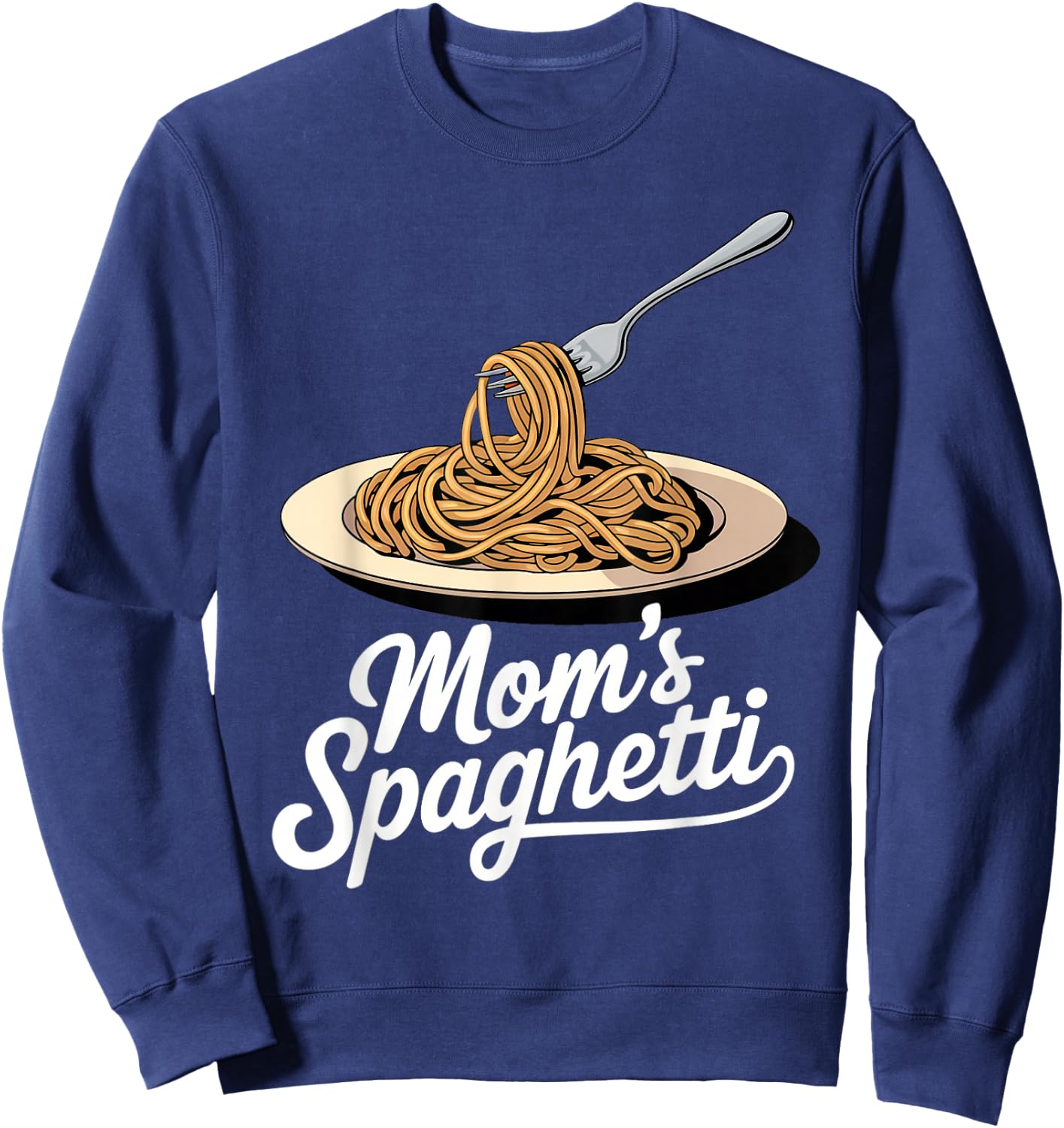 Spaghetti Mom's Humor Design for Spaghetti Lovers Sweatshirt - Sweatshirt | Navy