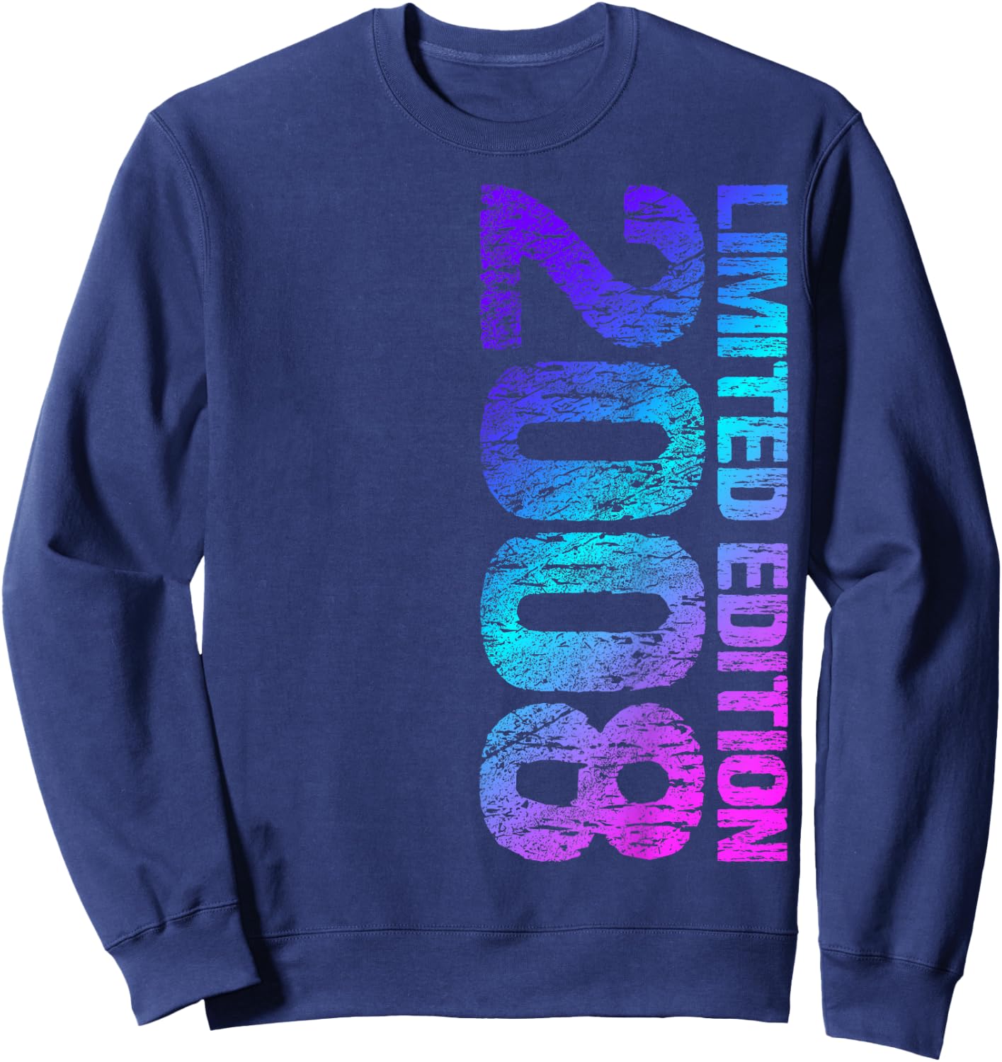 2008 Boy Girl 17th Birthday Limited Edition 17 , black Sweatshirt - Sweatshirt | Navy