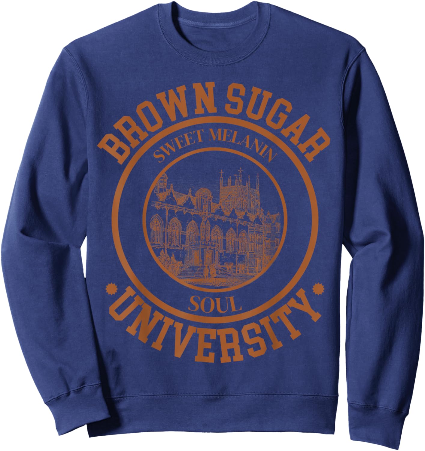 Brown Sugar University Apparel Black Love Pride, HBCU GRAD Sweatshirt - Sweatshirt | Navy
