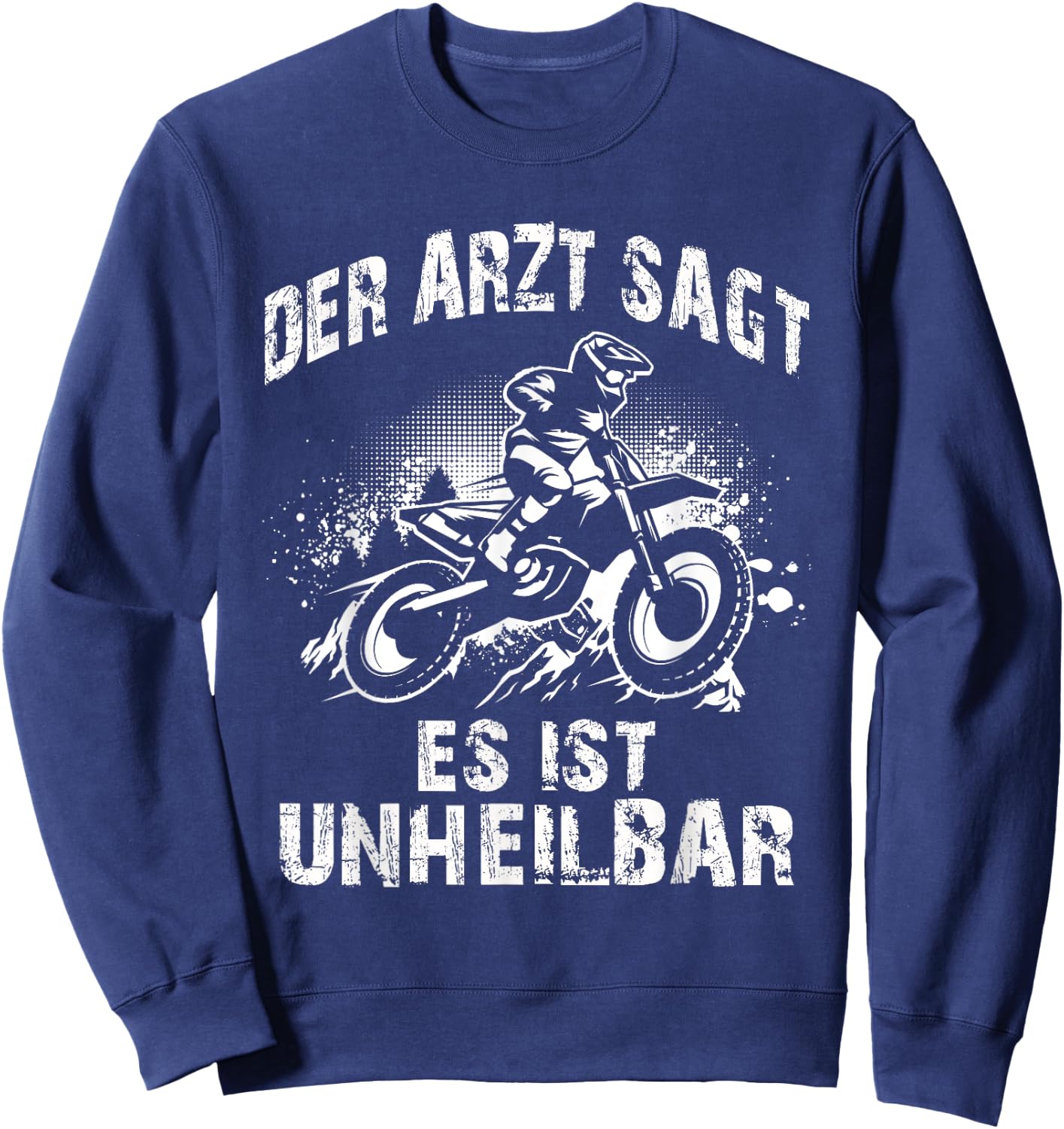 Motocross Enduro Dirt Bike Supercross Offroad Children's Cross , black Sweatshirt - Sweatshirt | Navy