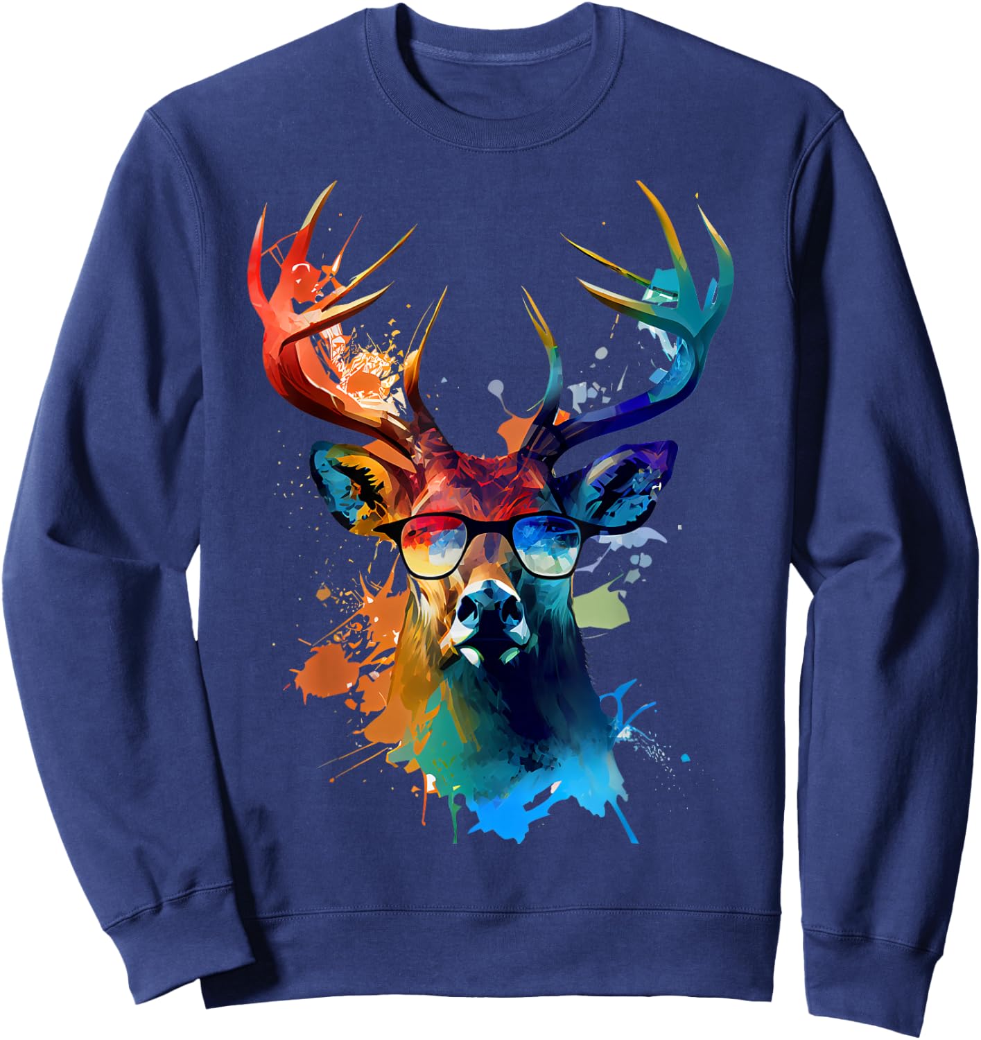 Hirsch Sweatshirt - Sweatshirt | Navy