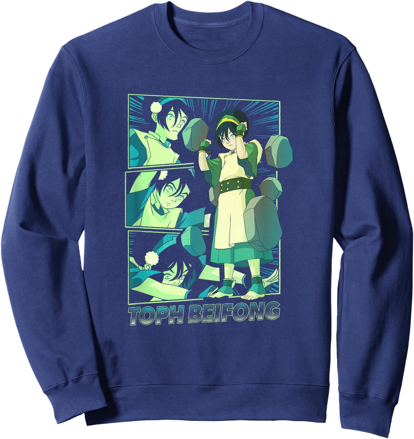 Avatar: The Last Airbender Toph Beifong Earthbending Master Sweatshirt - Sweatshirt | Navy